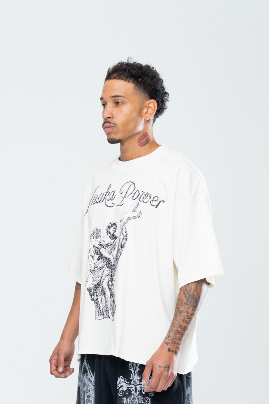 SACRED CROPPED TEE - CREAM