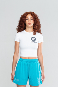 BULLS EYE BABY TEE - WHITE