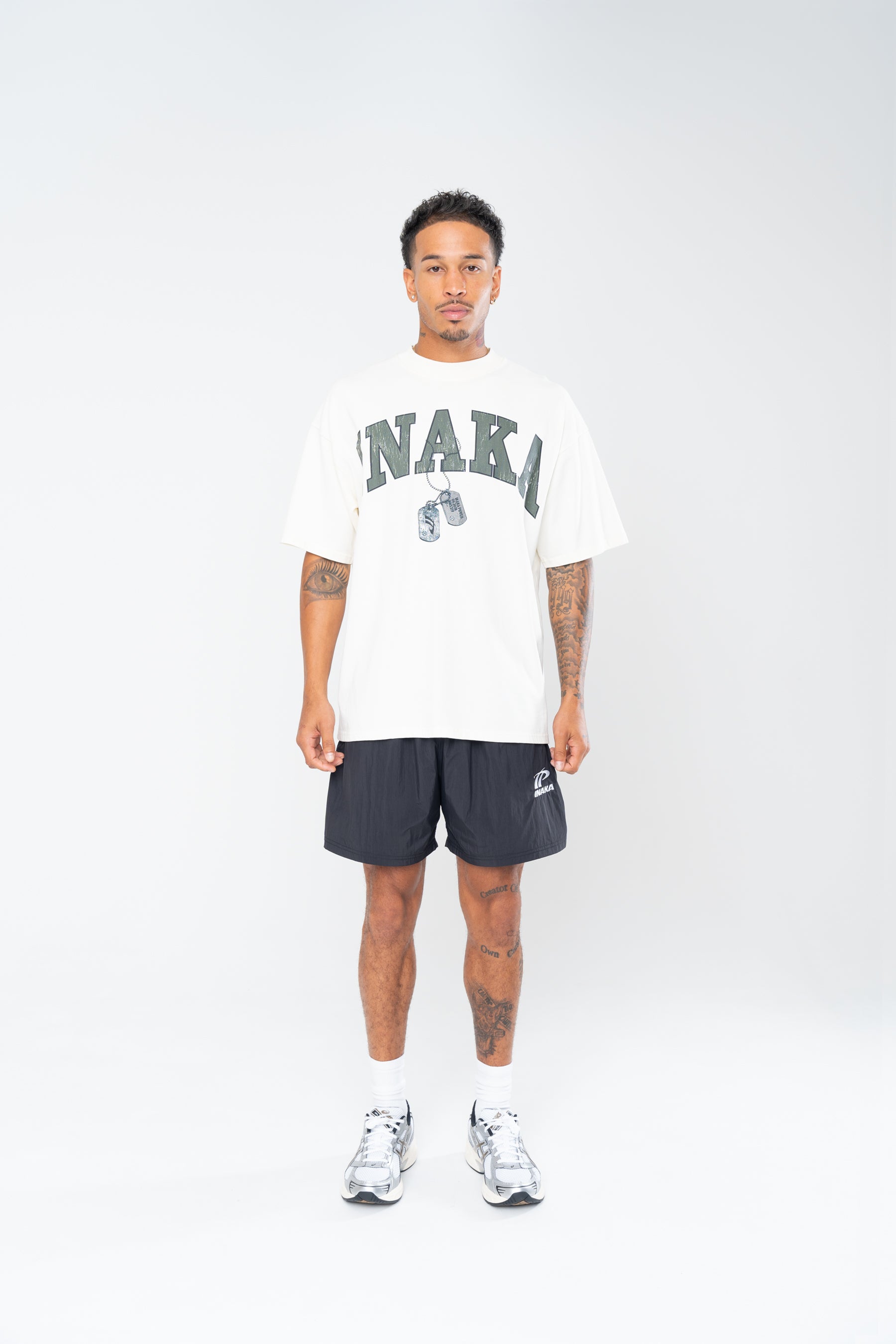 SPORTSWEAR NYLON SHORTS - BLACK
