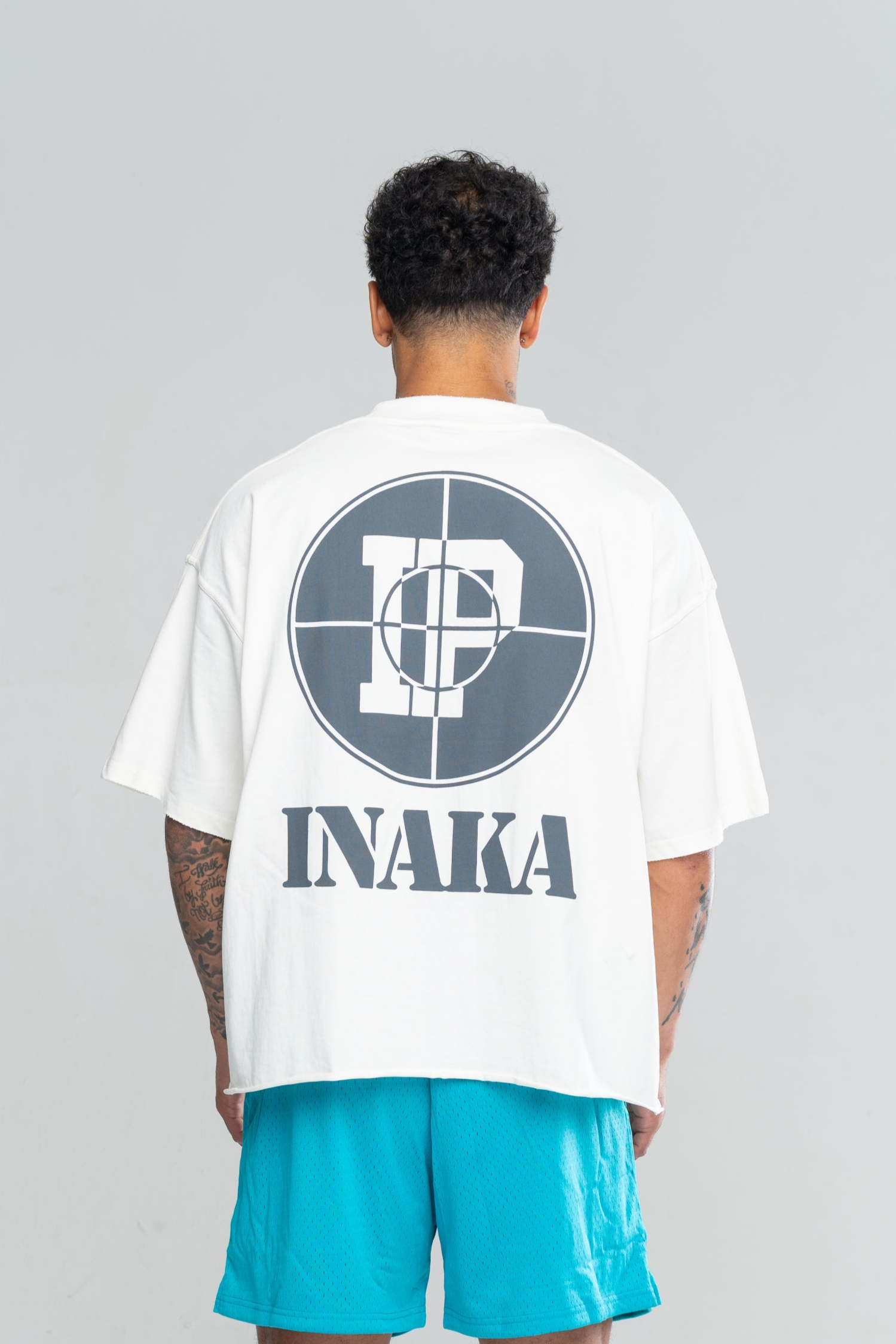 SHOOTING RANGE CROPPED TEE - CREAM