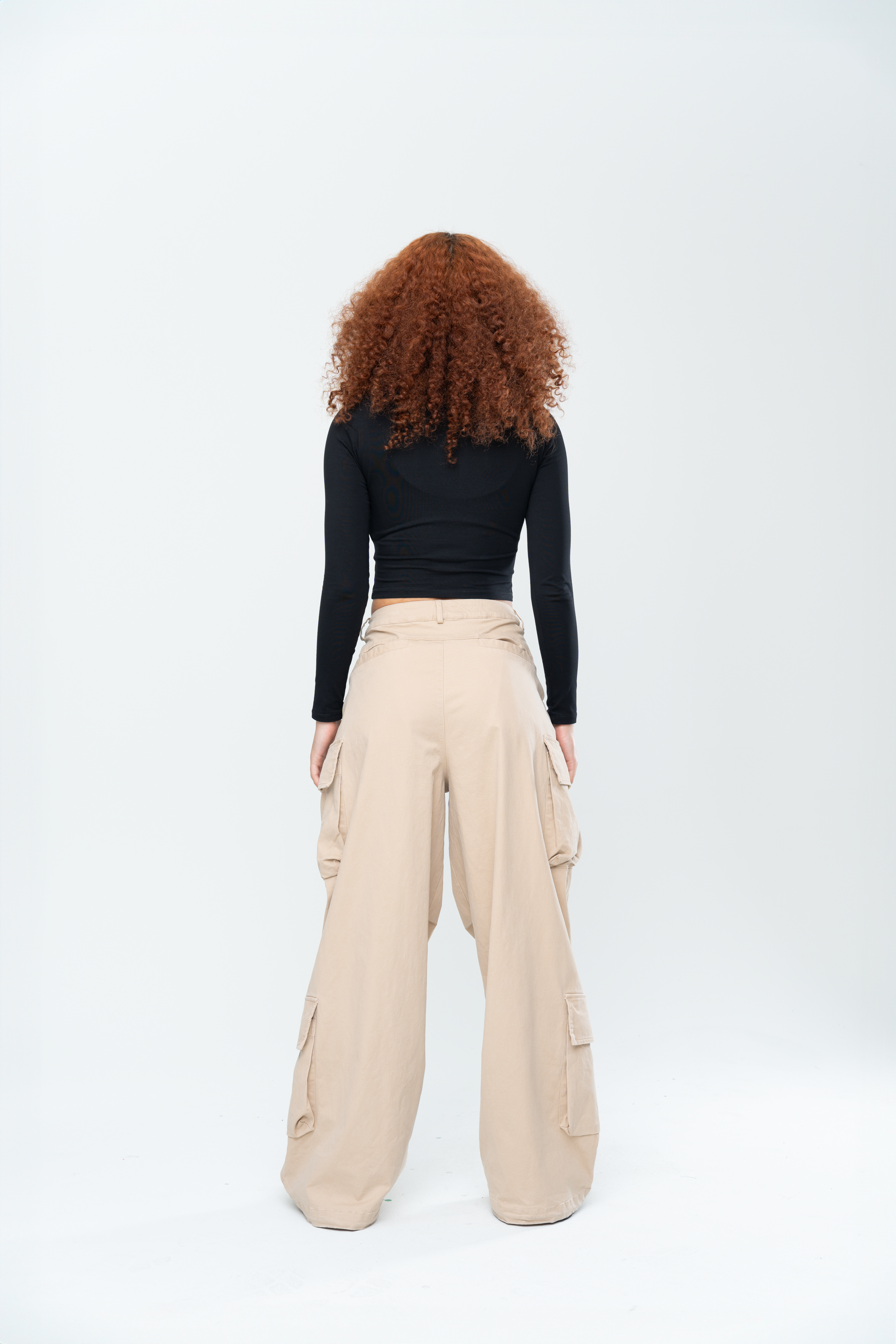 INAKA BAGGY CARGO PANTS - SAND