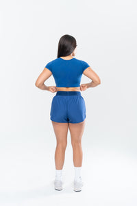 IVY CROPPED TEE - SLATE