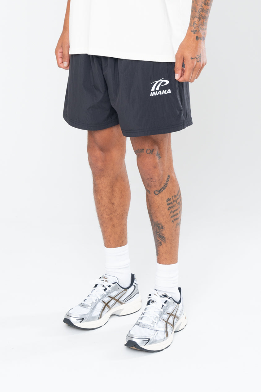SPORTSWEAR NYLON SHORTS - BLACK