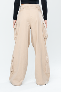 INAKA BAGGY CARGO PANTS - SAND