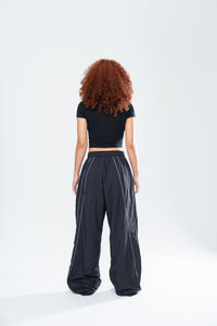 CRUCIFIX BABY TEE - BLACK