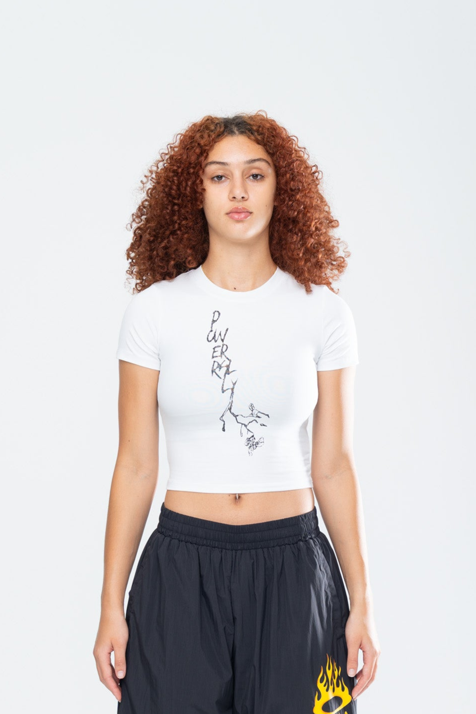 BLOSSOM BABY TEE - WHITE