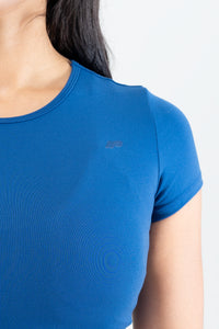 IVY CROPPED TEE - SLATE