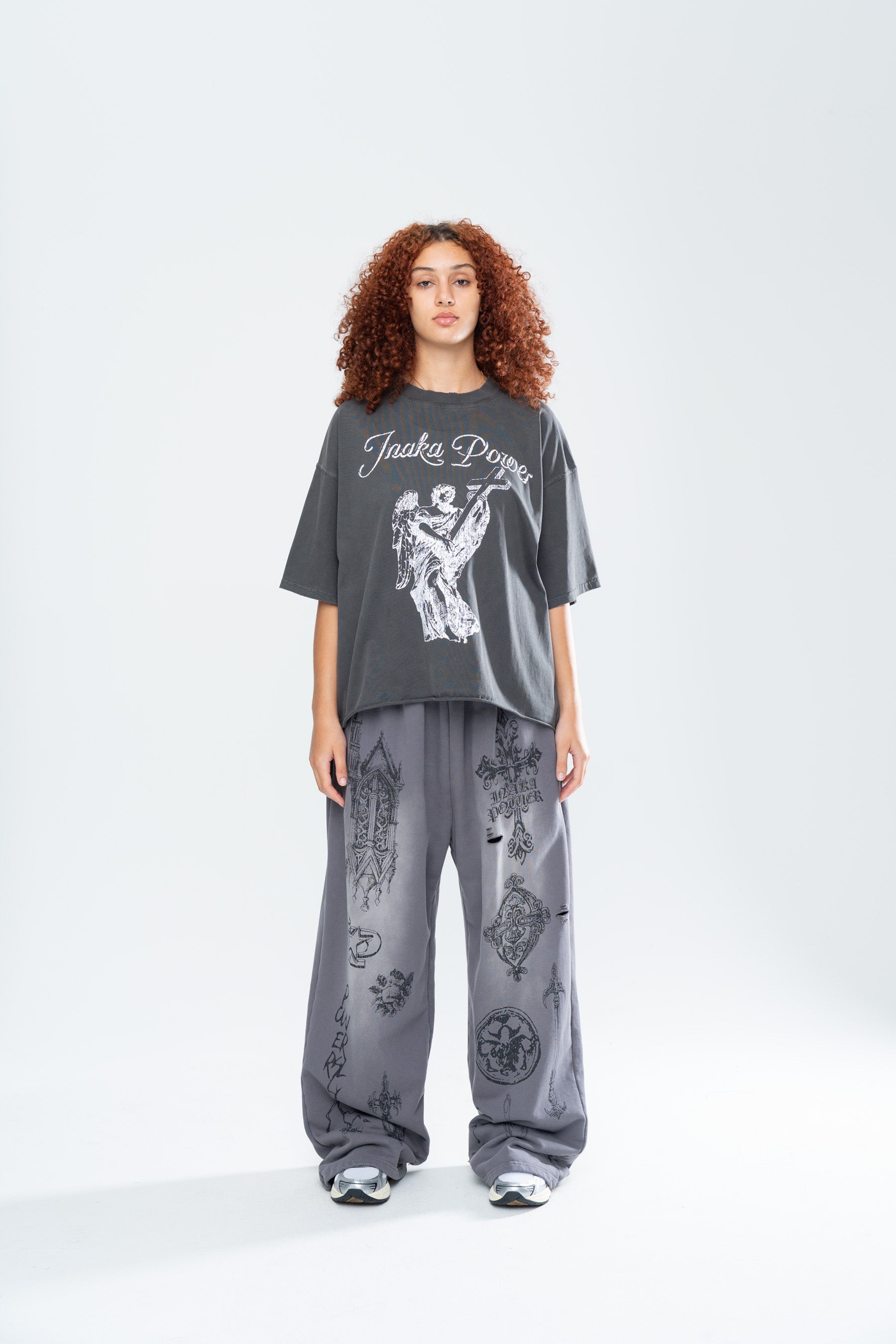 SACRED CROPPED TEE - VINTAGE BLACK