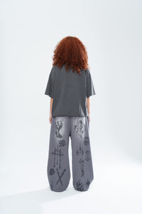 SACRED CROPPED TEE - VINTAGE BLACK