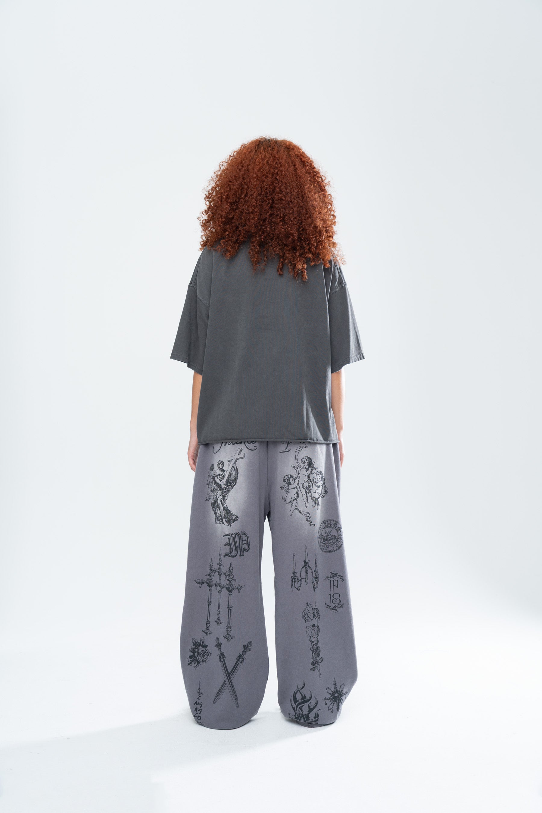 SACRED CROPPED TEE - VINTAGE BLACK