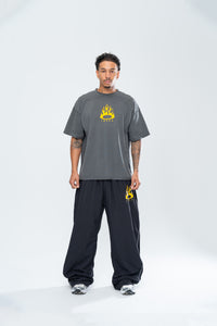 FURY BAGGY TRACKPANTS - BLACK