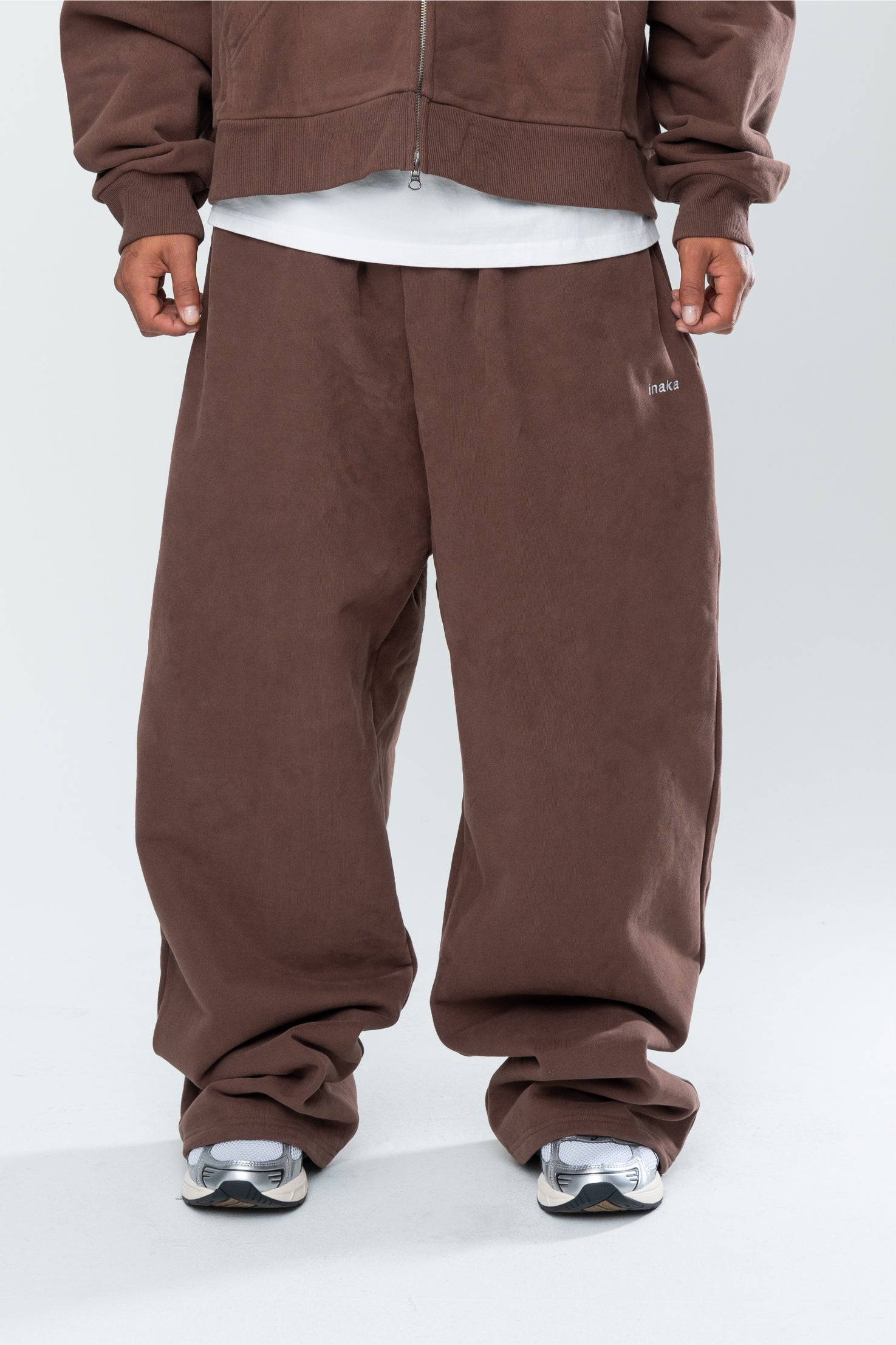 BASICS BAGGY SWEATS - ESPRESSO
