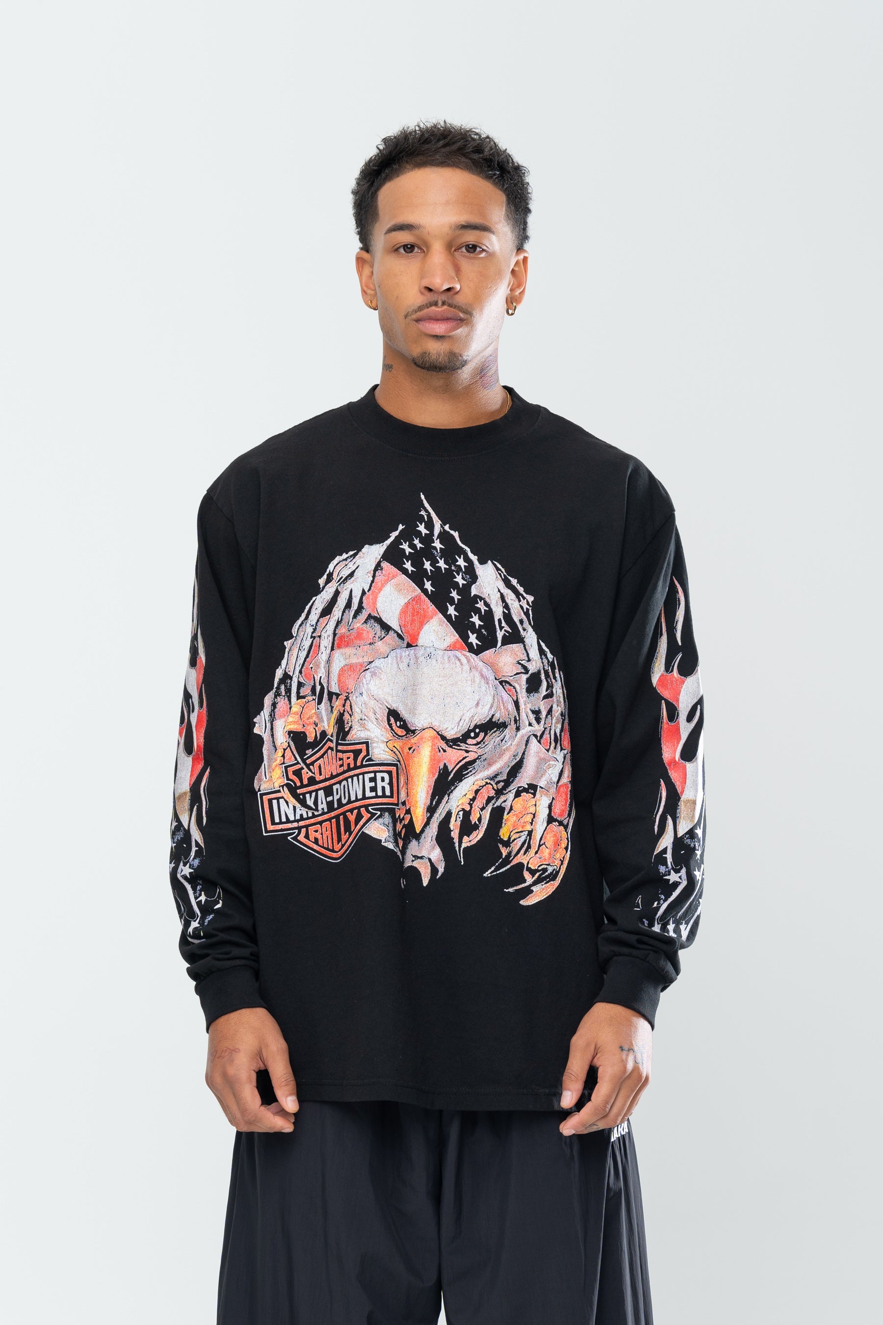 INAKA AMERICANA LONG SLEEVE - BLACK