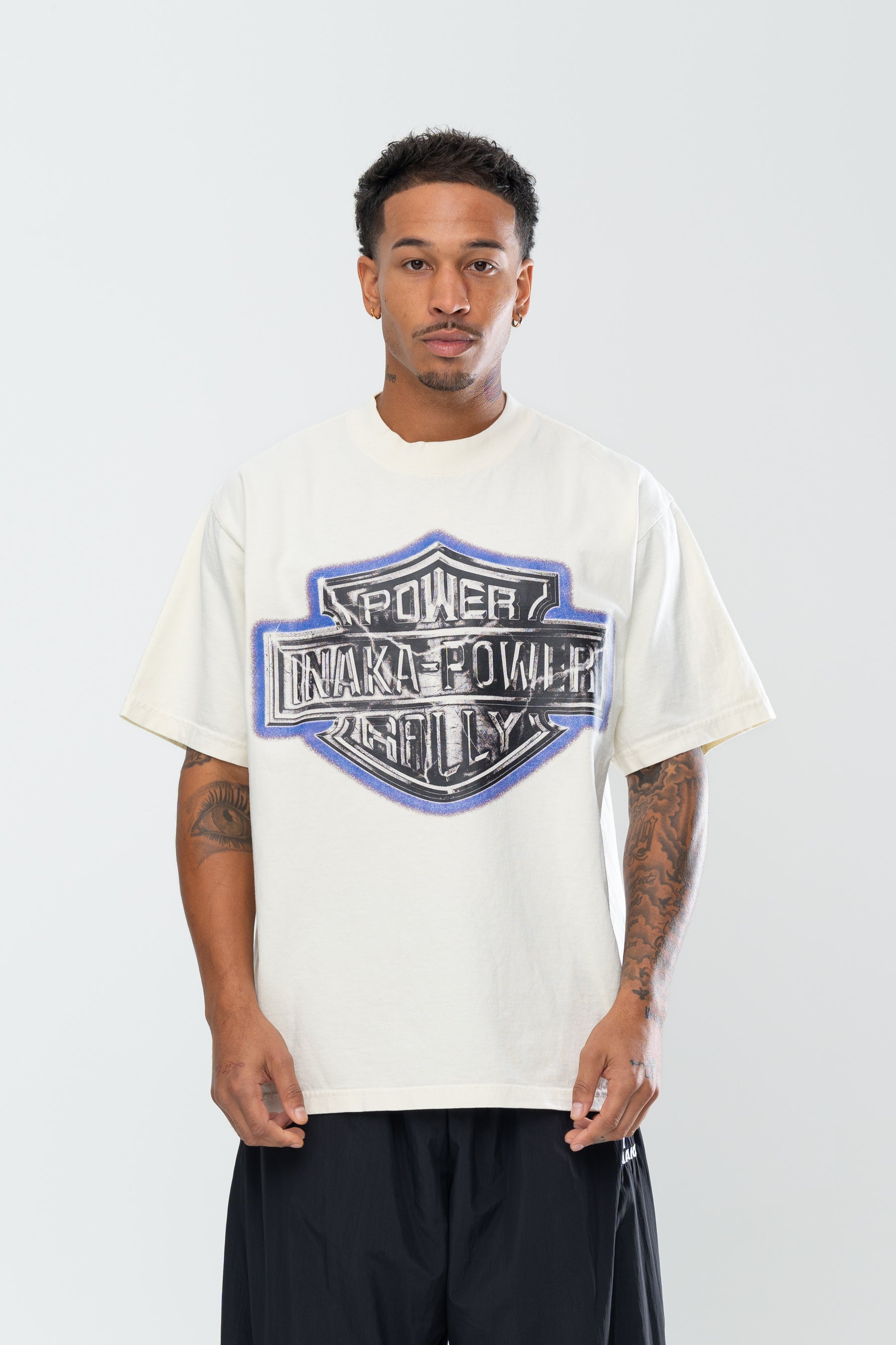 INAKA POWER RALLY TEE - CREAM