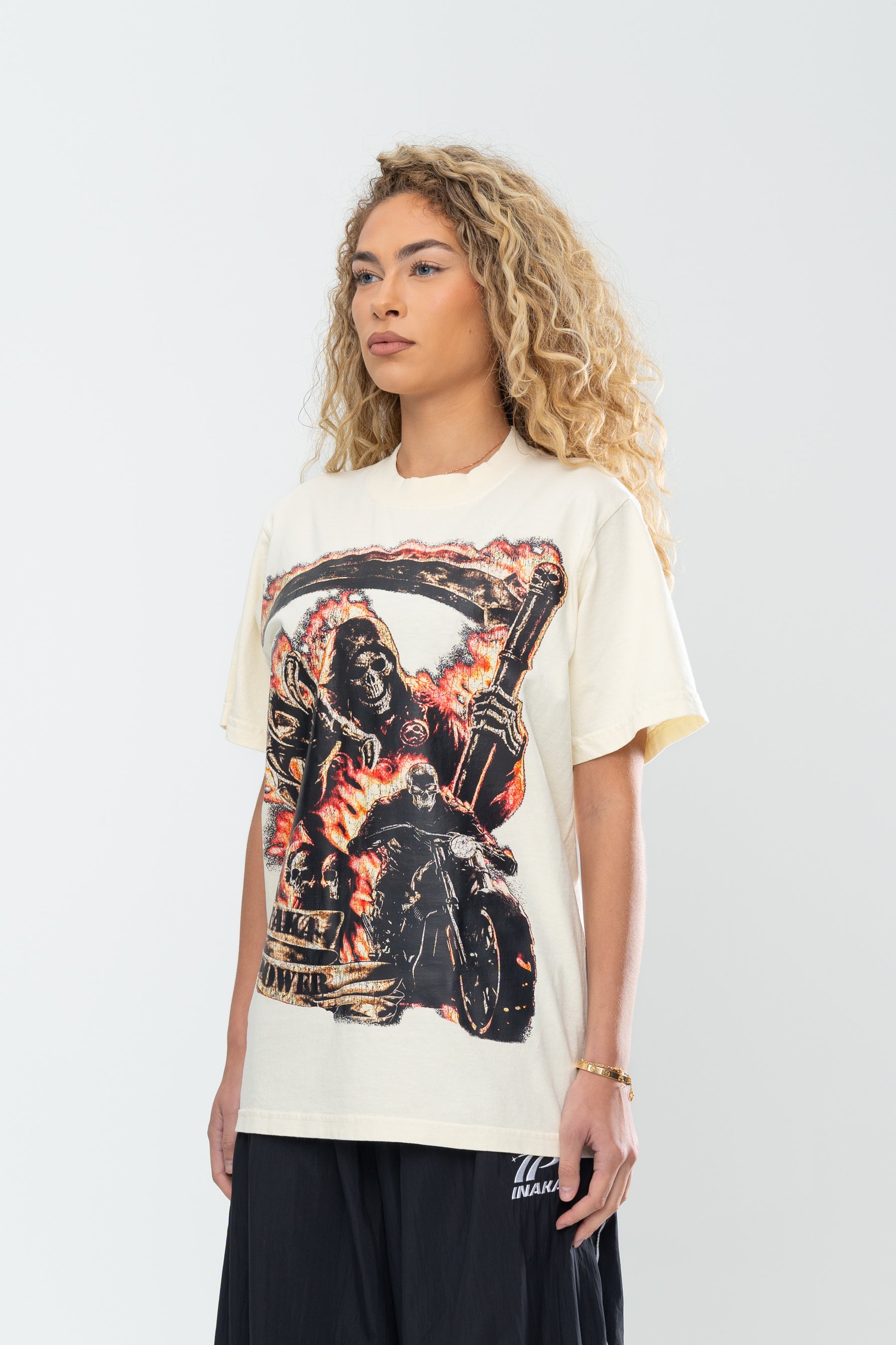 INAKA ROAD REAPER TEE - CREAM