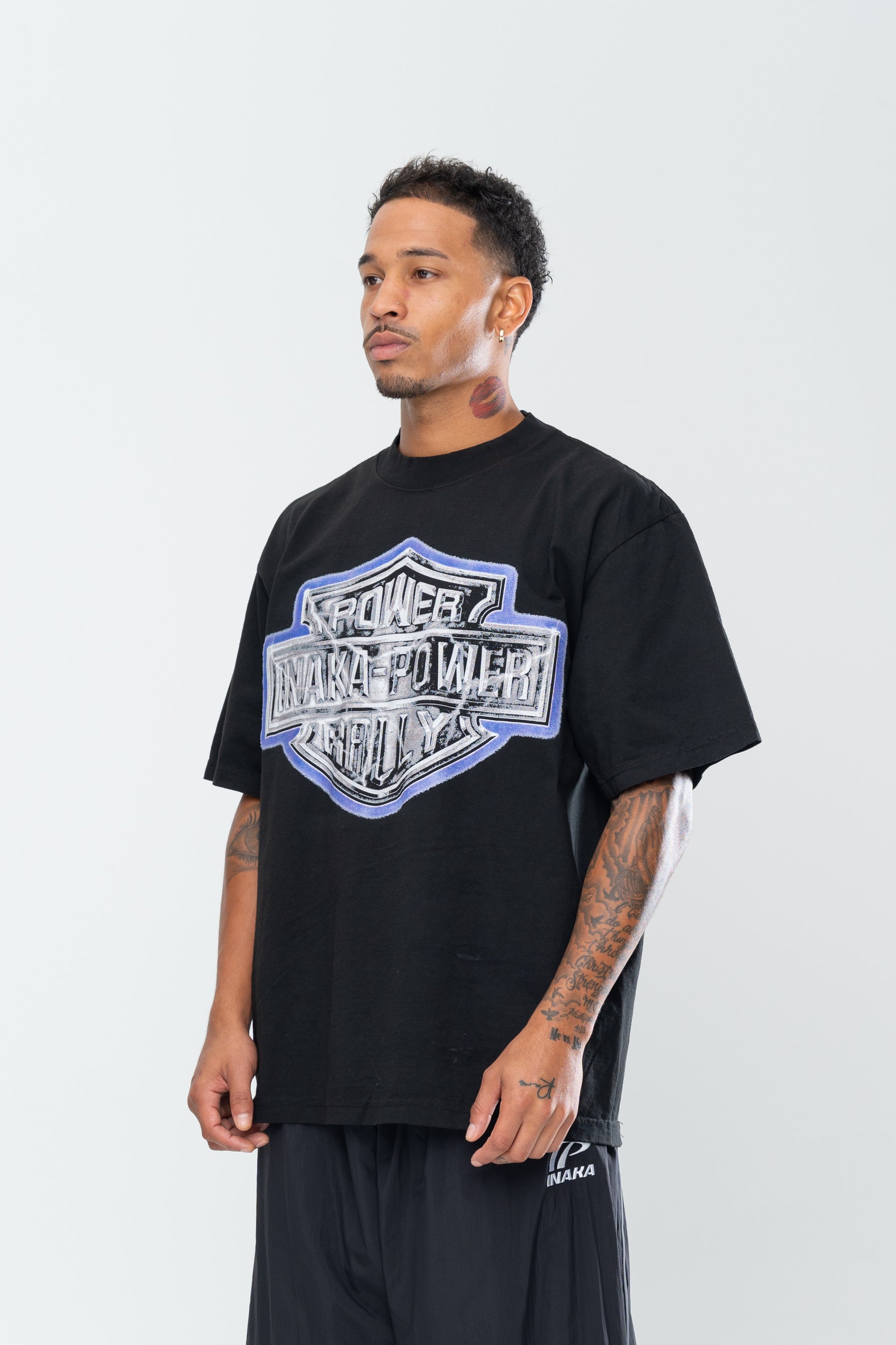 INAKA POWER RALLY TEE - BLACK