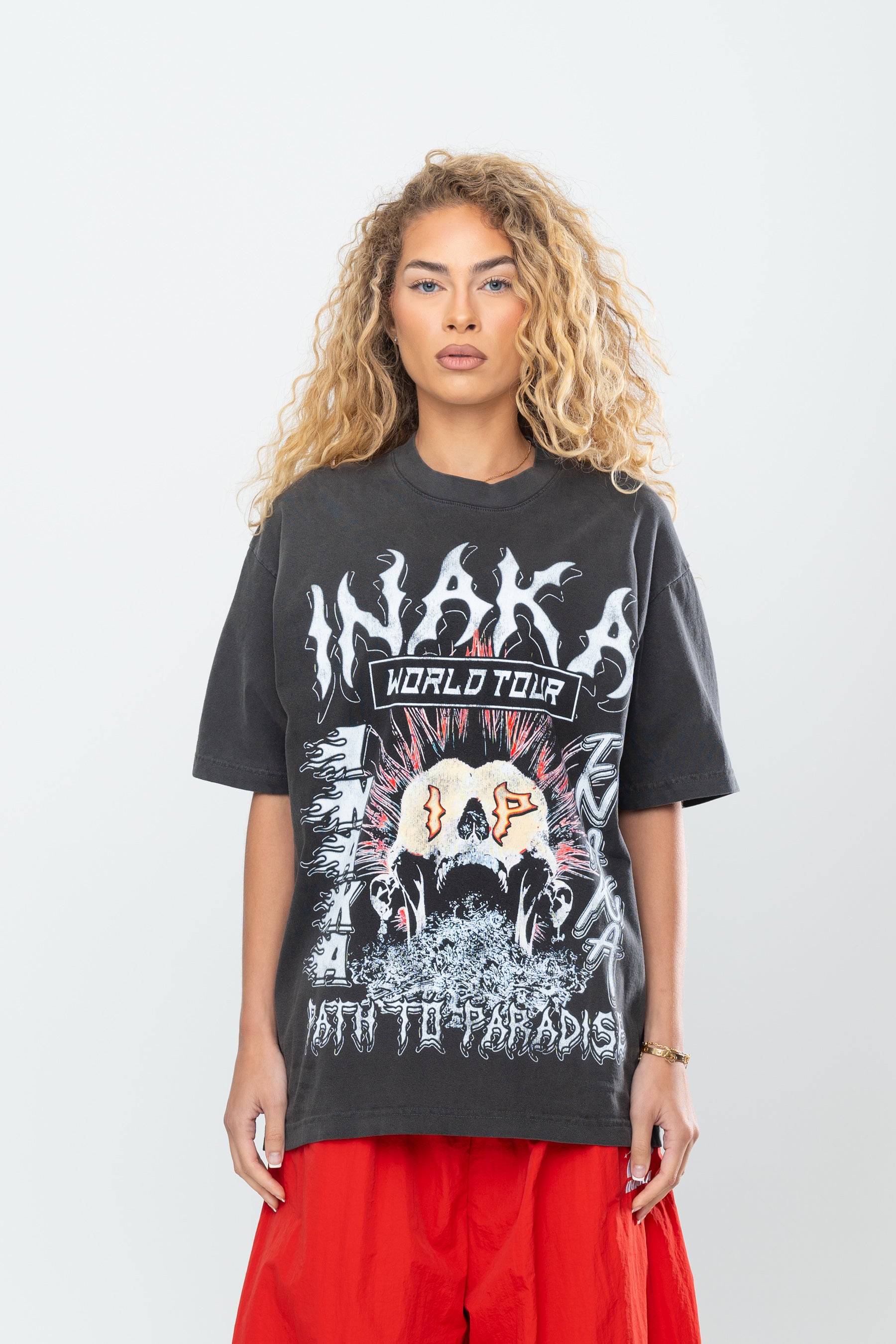 INAKA PATH TO PARADISE TEE - VINTAGE BLACK