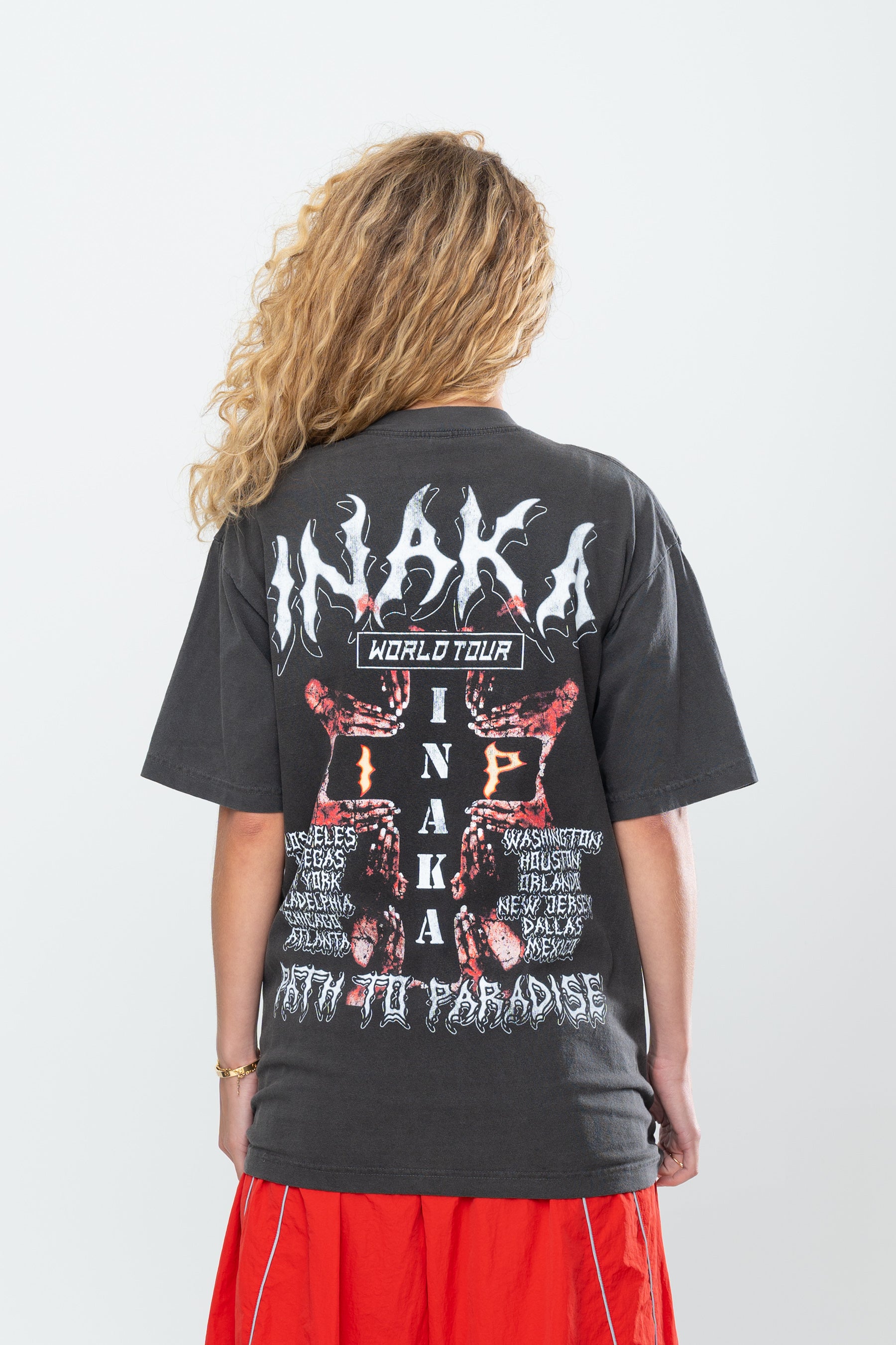 INAKA PATH TO PARADISE TEE - VINTAGE BLACK