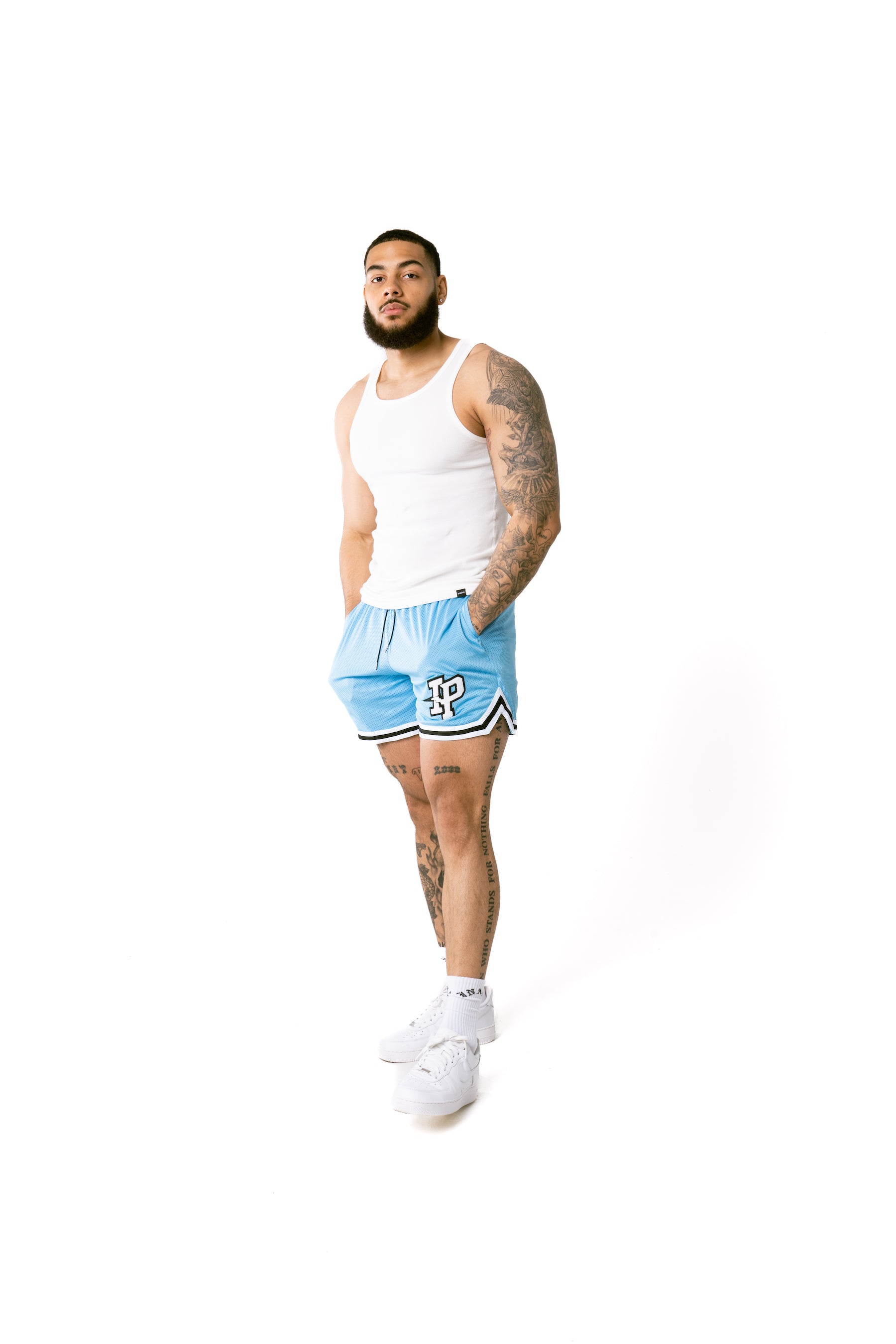 MEN'S LEAGUE MESH SHORTS - RETRO BLUE