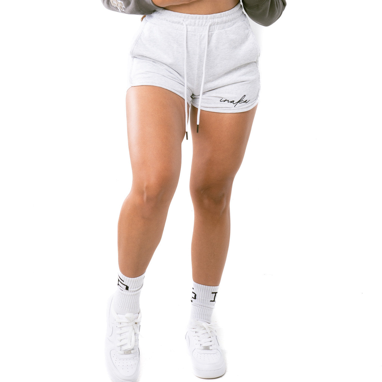 Women's Cotton Shorts - Snow Grey