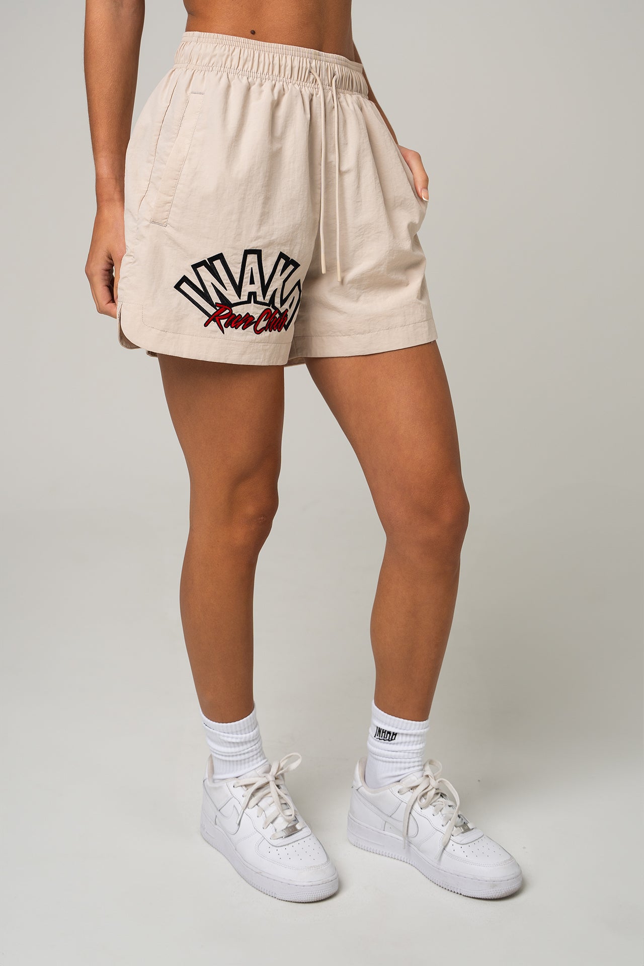 MEN'S NYLON DIAL SHORTS - CREAM