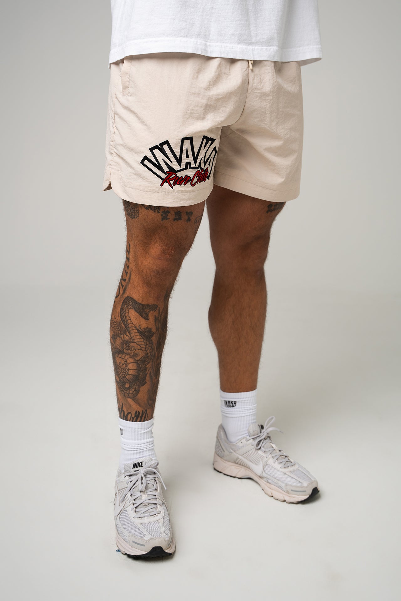 MEN'S NYLON DIAL SHORTS - CREAM