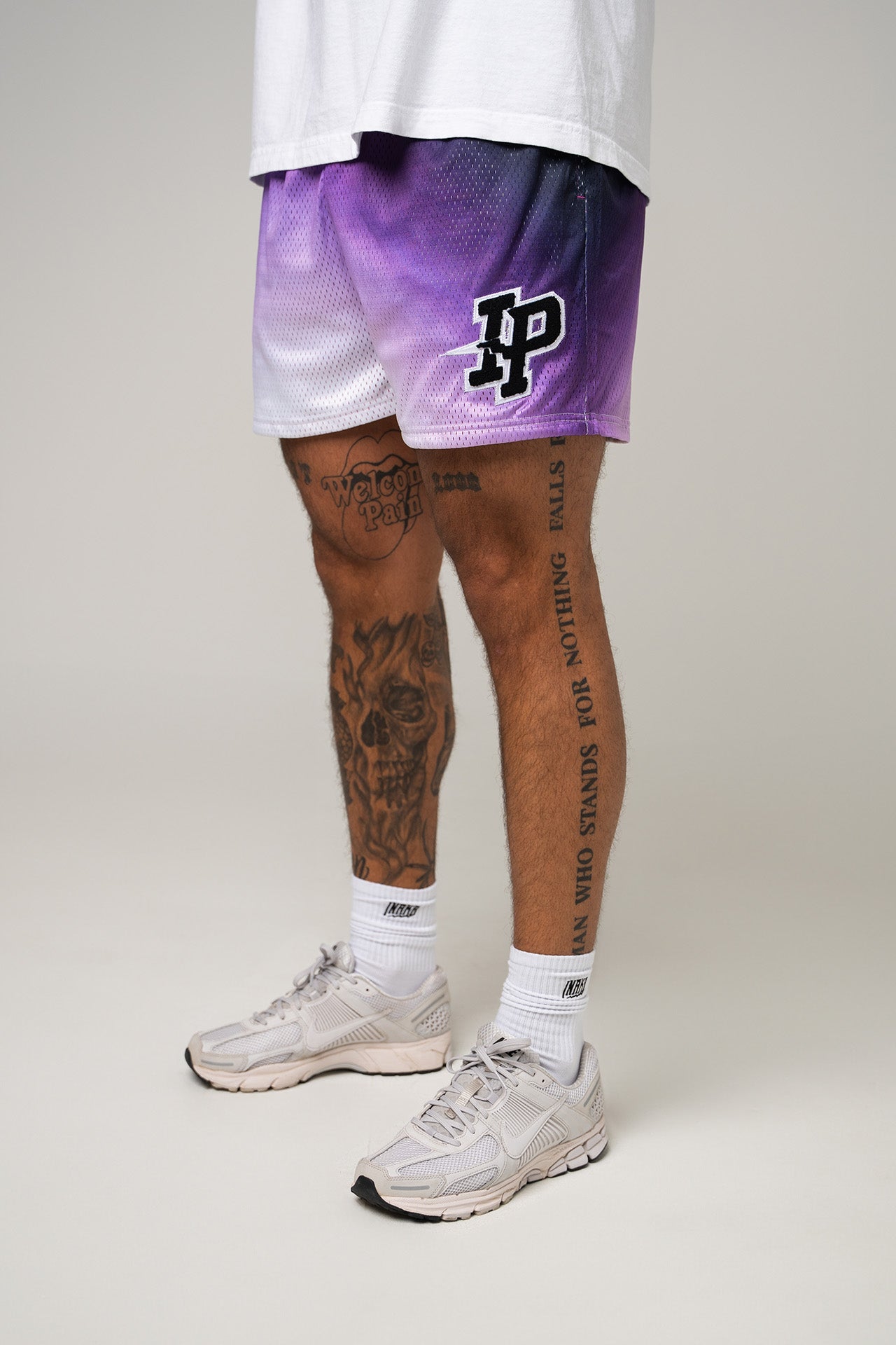 Men's Graphic Mesh Shorts - Holo Gradient
