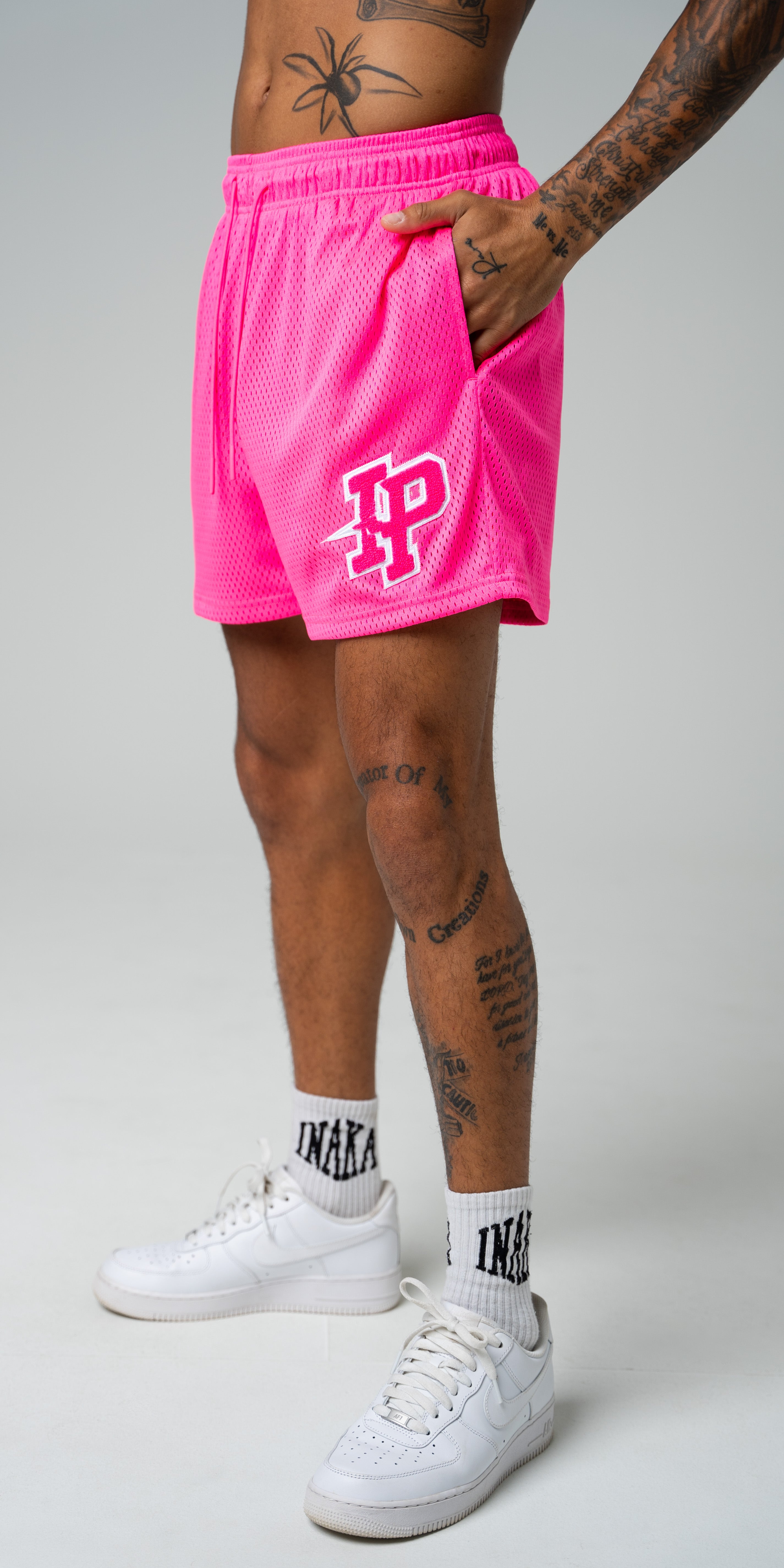 Patch Basic Shorts - Pink
