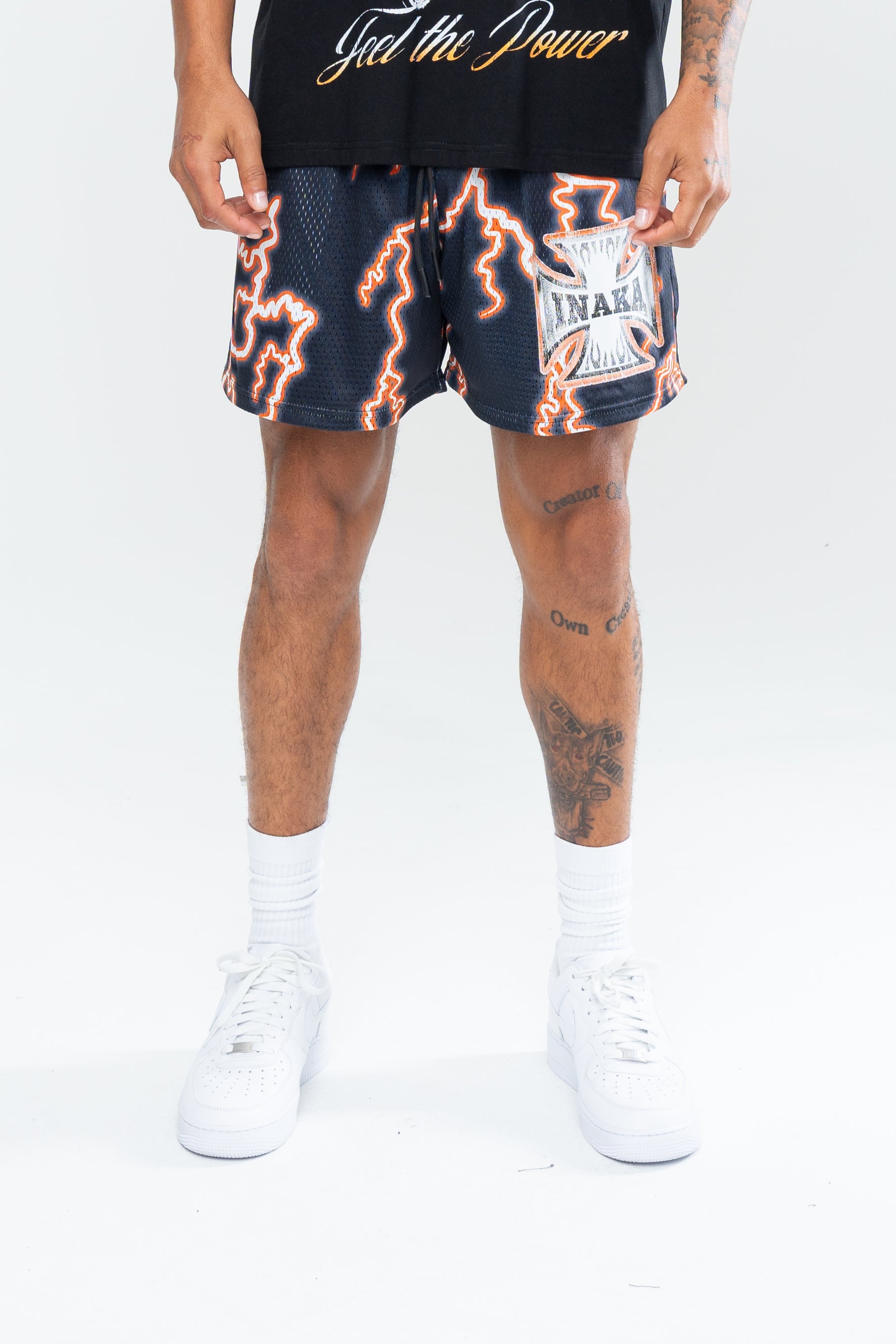 THUNDERSTRUCK MESH SHORTS - GOLD