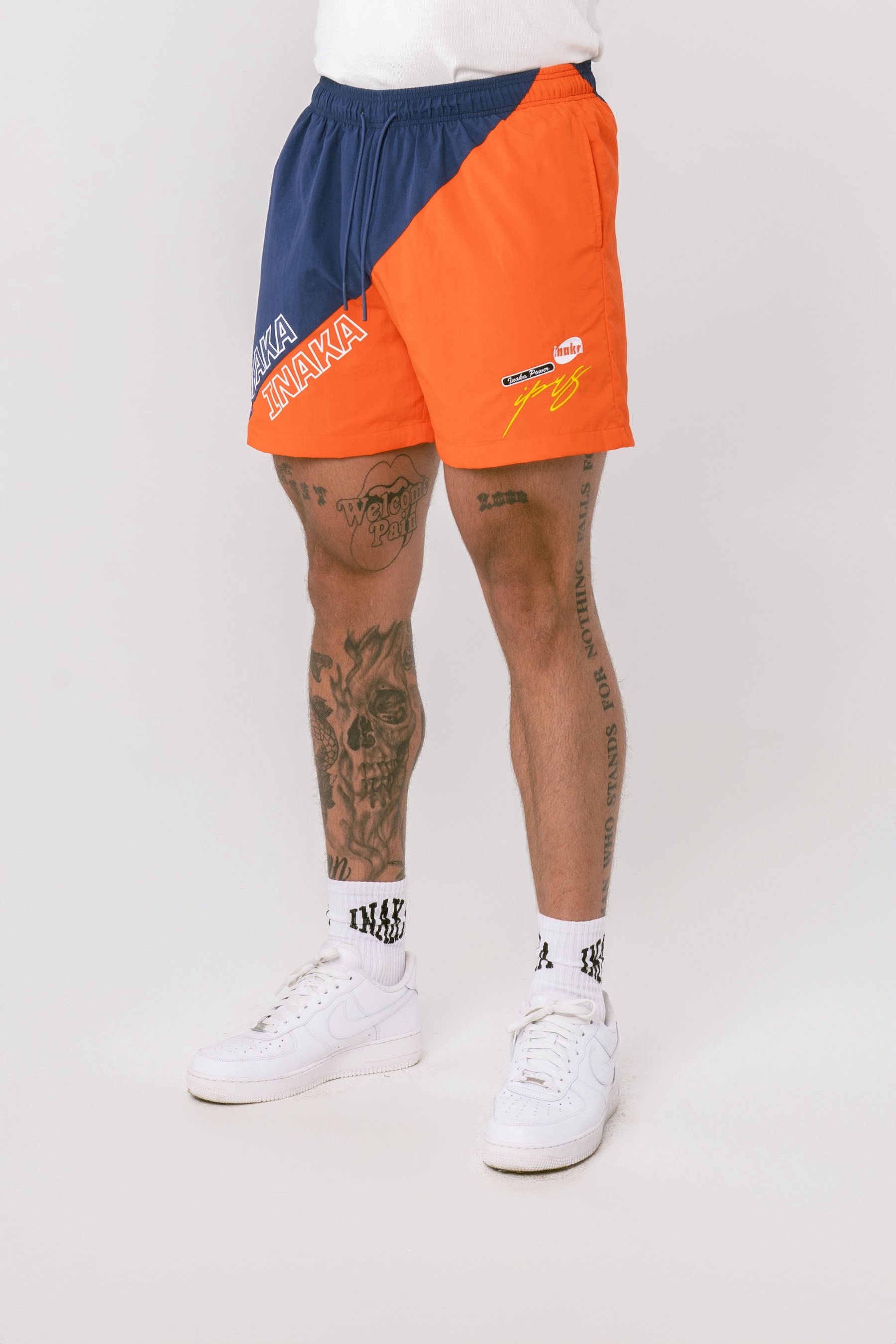 Men's Nylon Shorts - Royal Orange