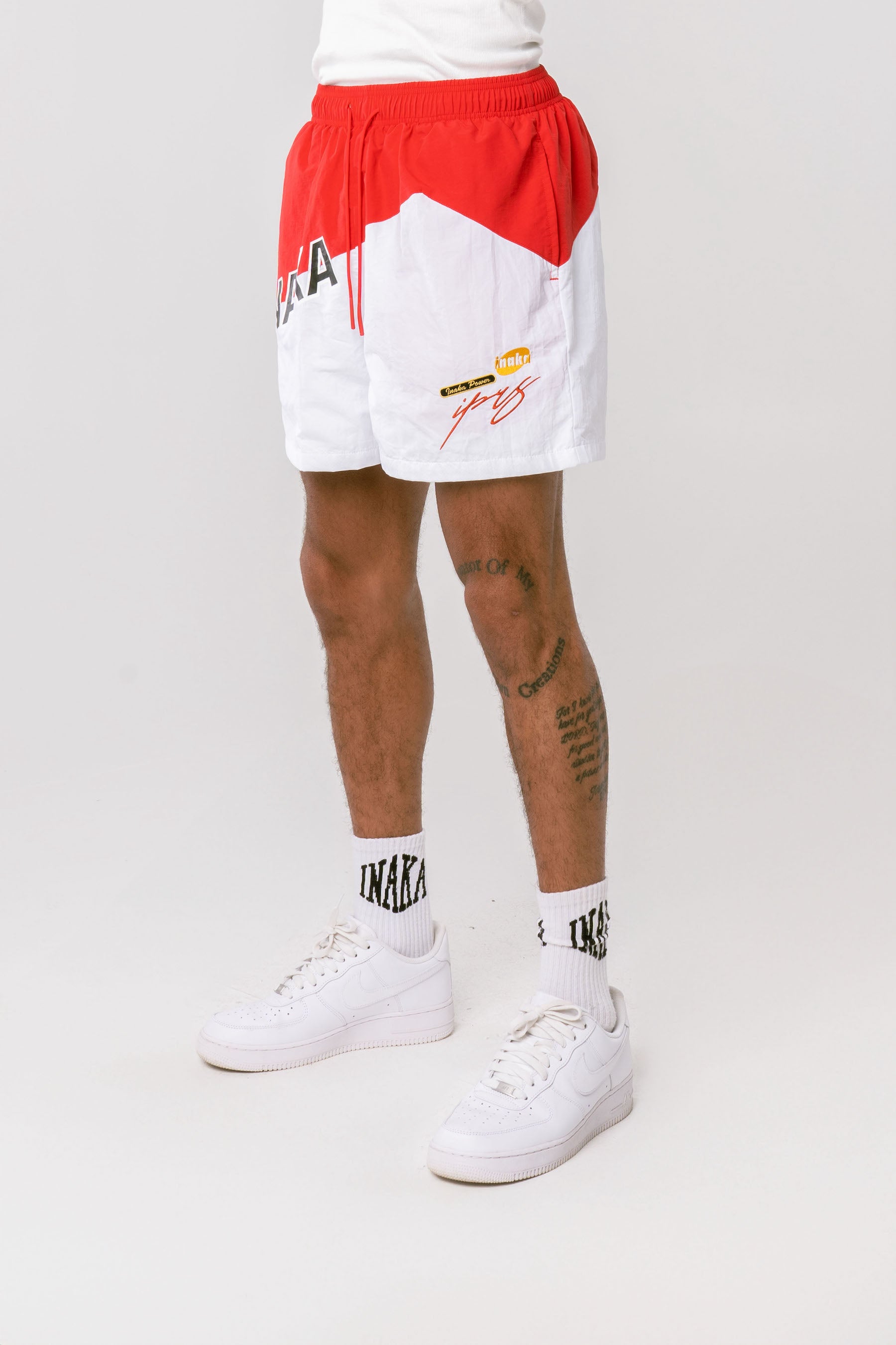 Men's Nylon Shorts - Crimson Blizzard