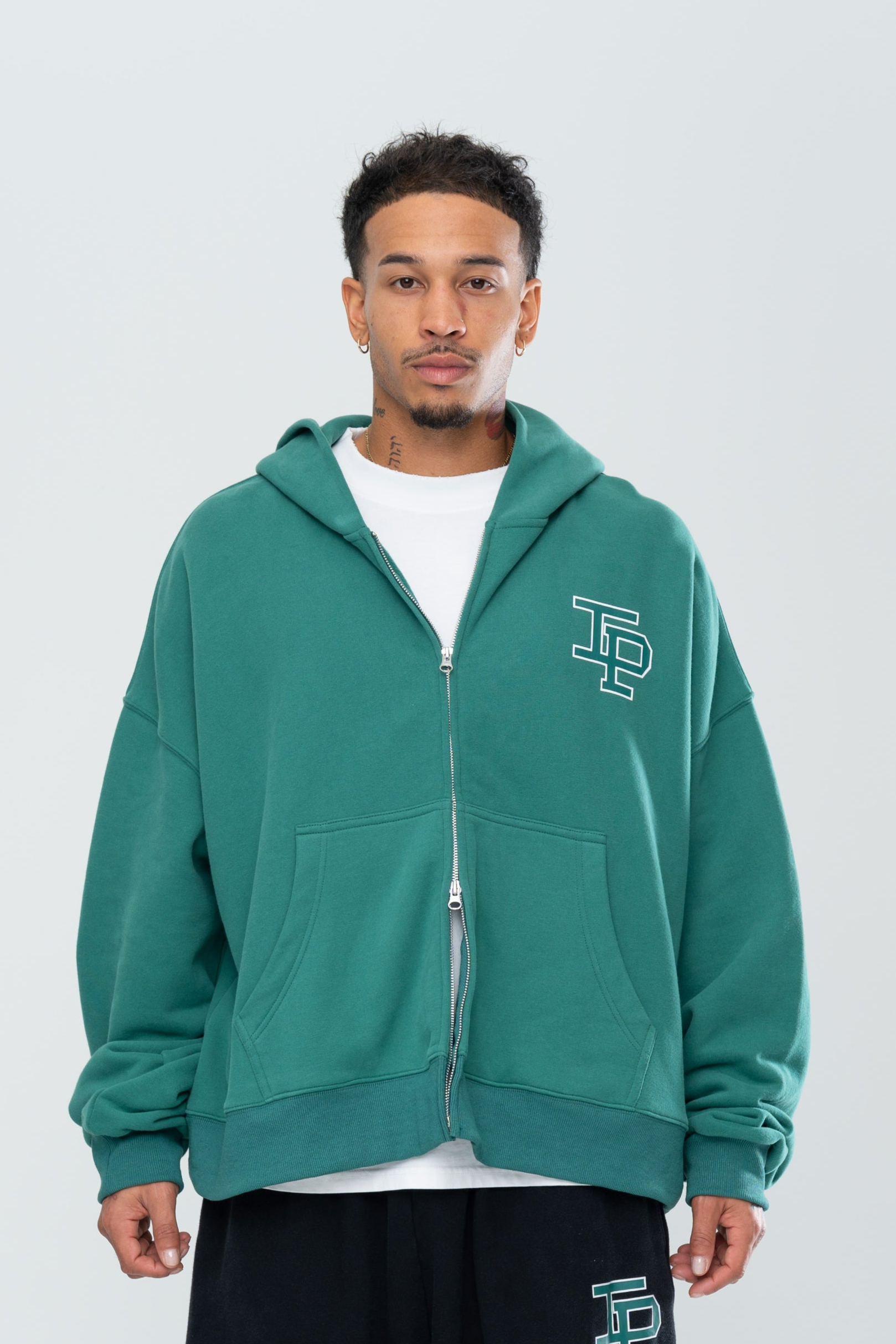 CLASSIC DOUBLE ZIP HOODIE - FOREST GREEN – Inaka Power CLASSIC DOUBLE ZIP HOODIE - FOREST GREEN – Inaka Power