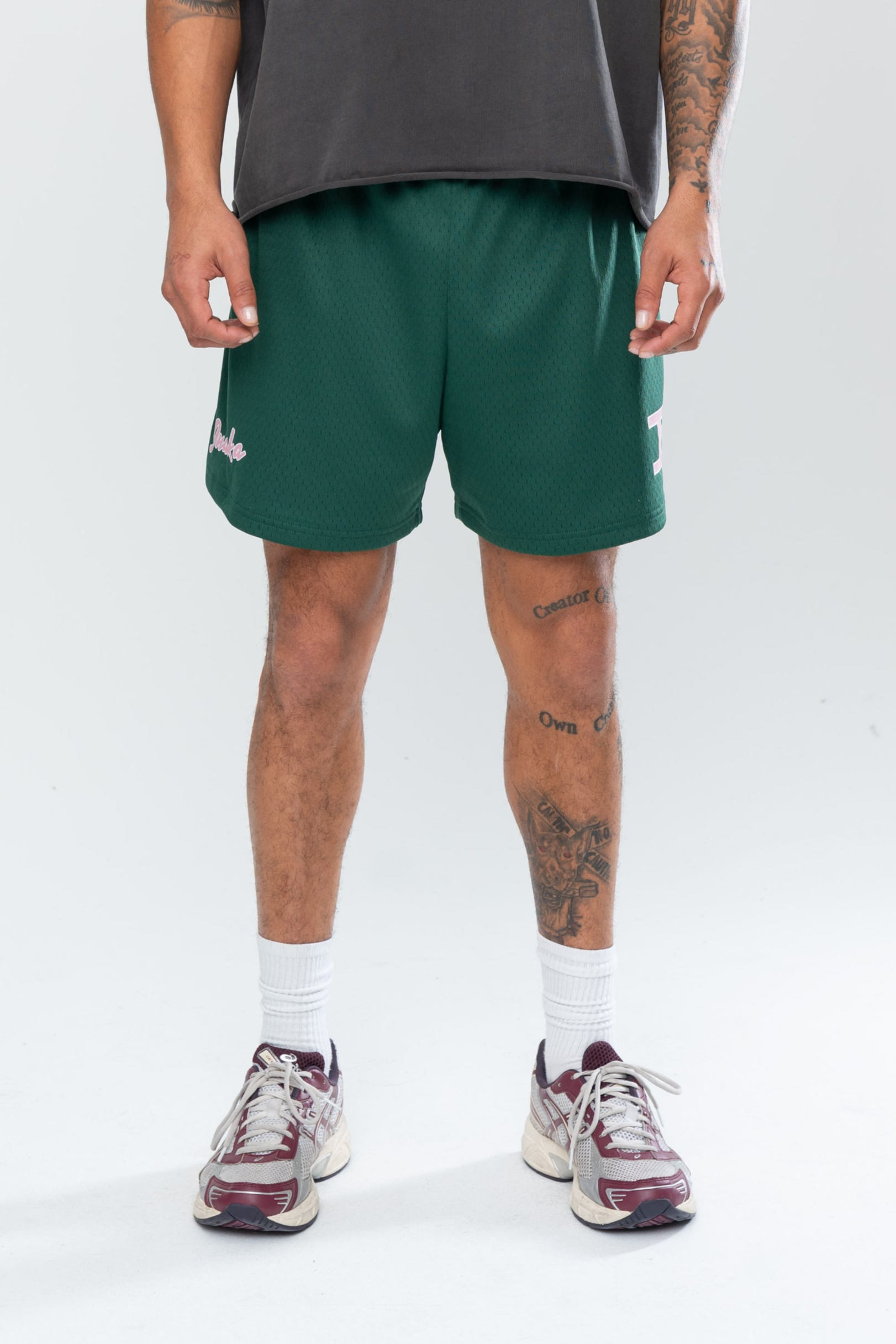 CLASSIC MESH SHORTS - FOREST GREEN