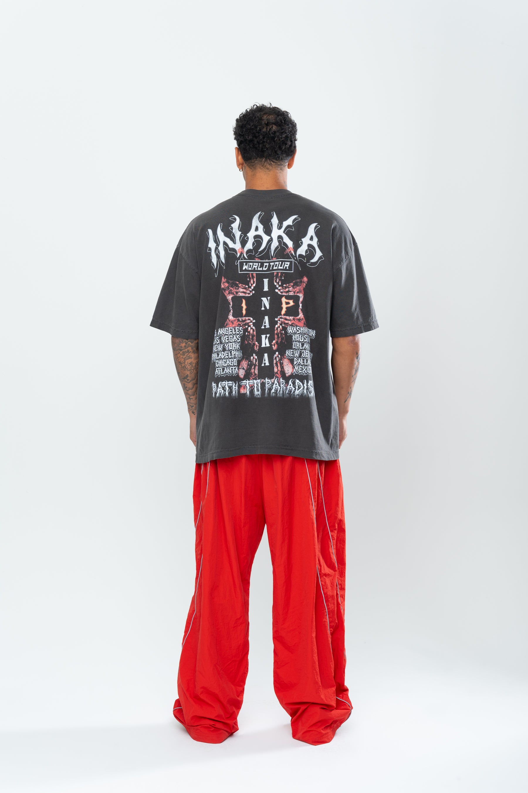 INAKA PATH TO PARADISE TEE - VINTAGE BLACK