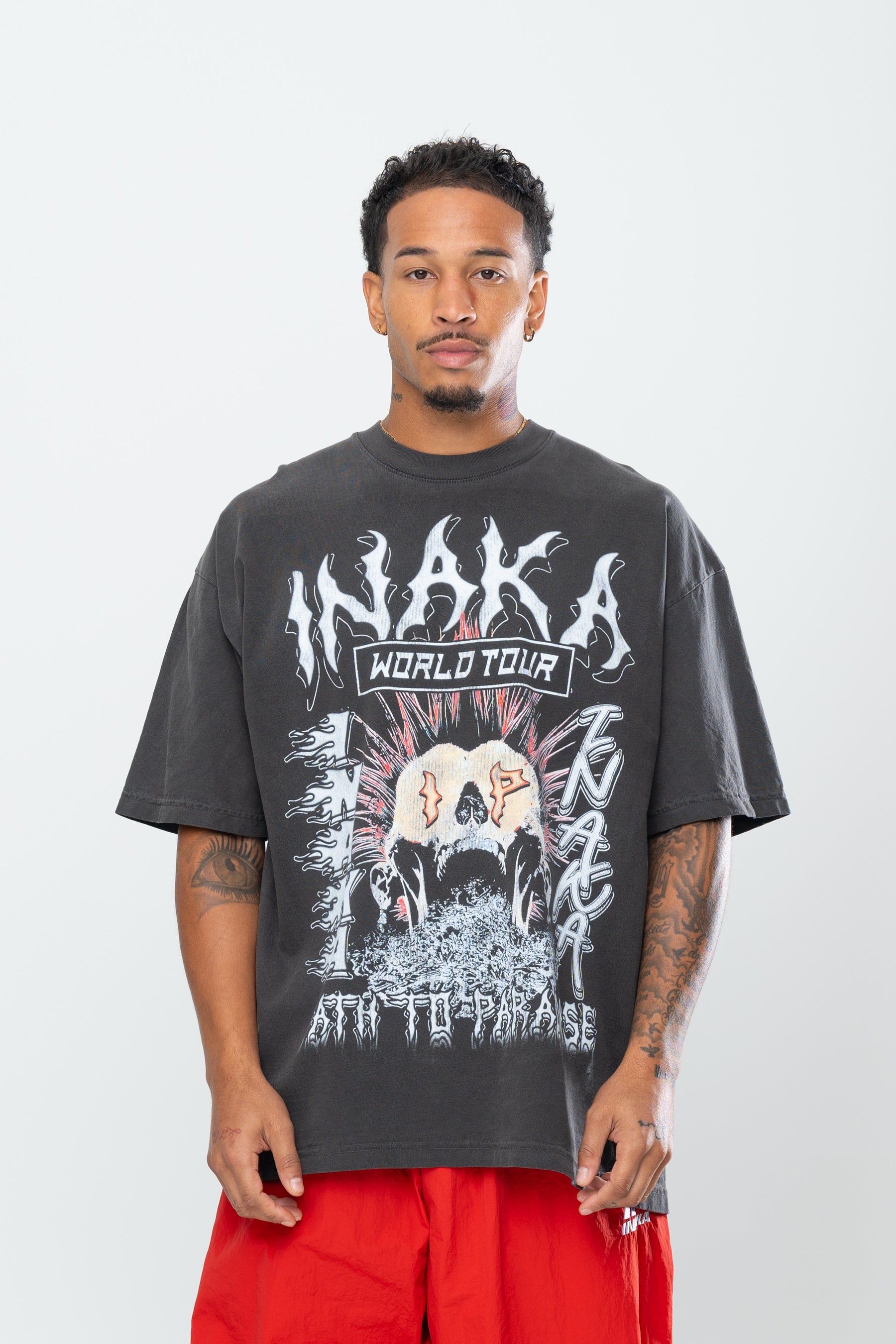 INAKA PATH TO PARADISE TEE - VINTAGE BLACK
