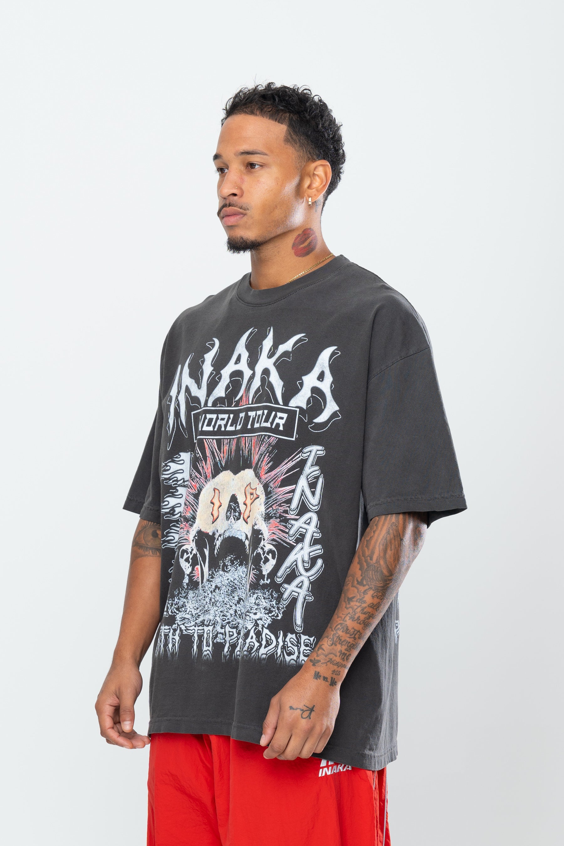 INAKA PATH TO PARADISE TEE - VINTAGE BLACK
