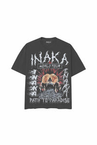 INAKA PATH TO PARADISE TEE - VINTAGE BLACK