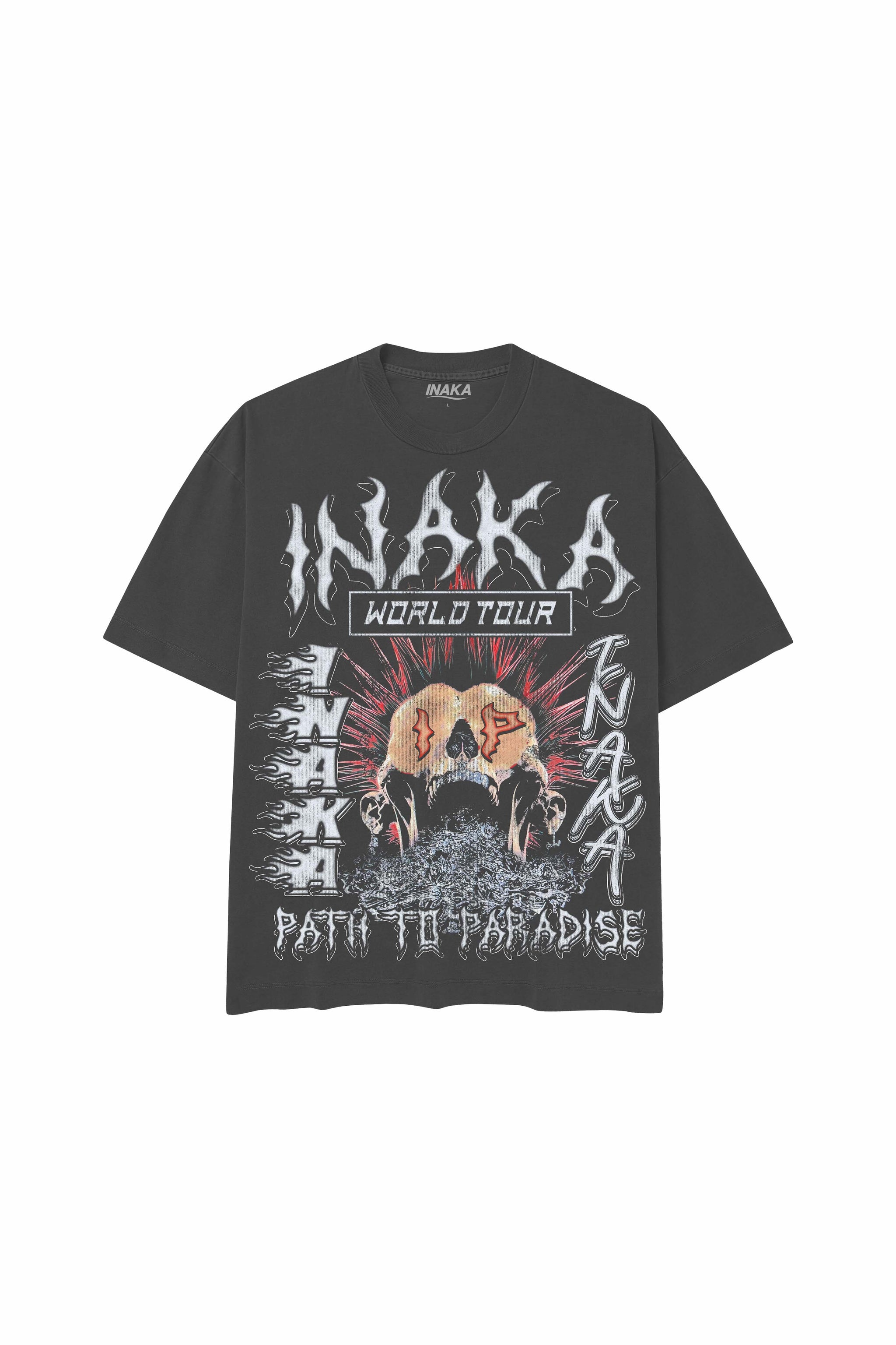 INAKA PATH TO PARADISE TEE - VINTAGE BLACK