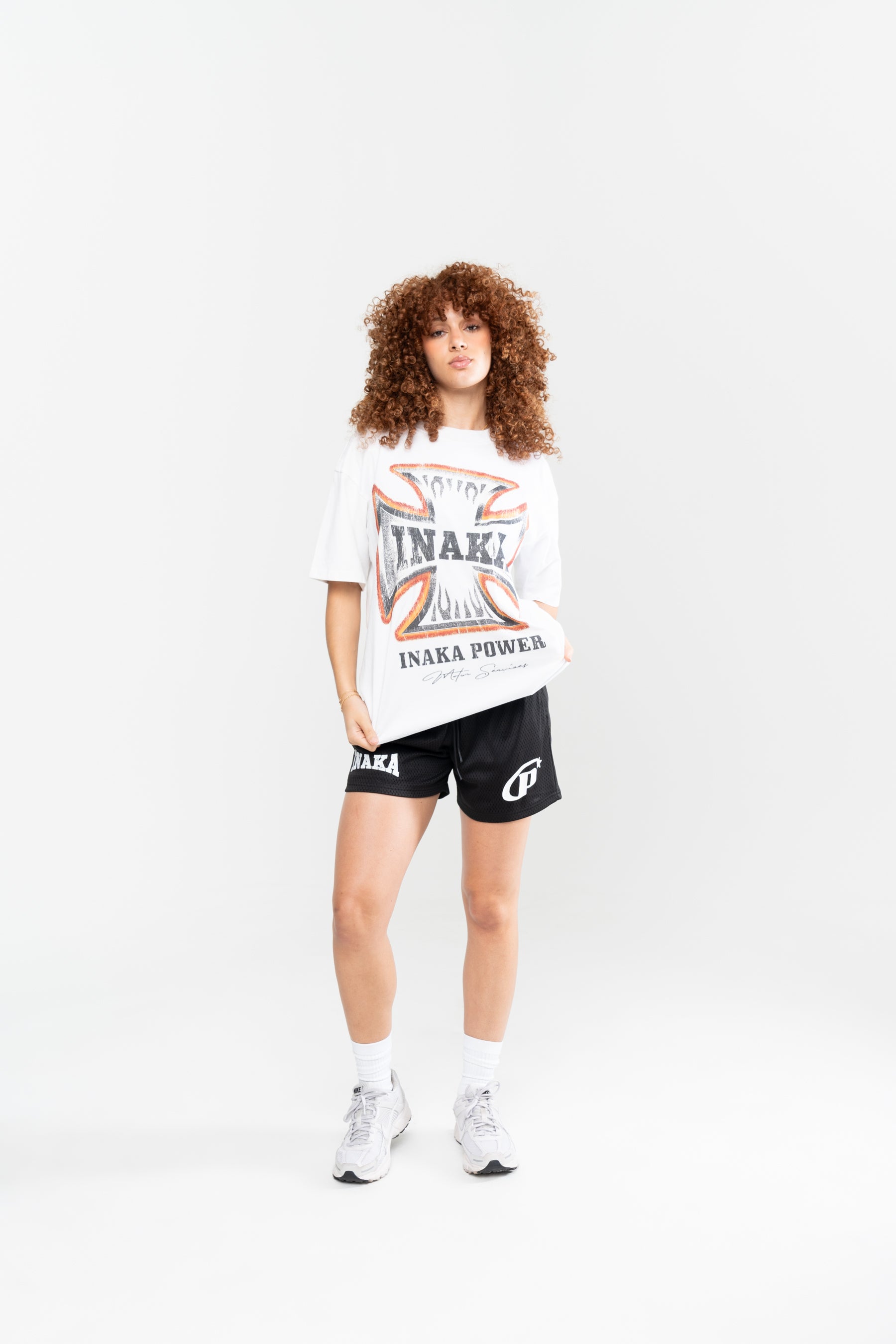 CROSS FLAME TEE - WHITE