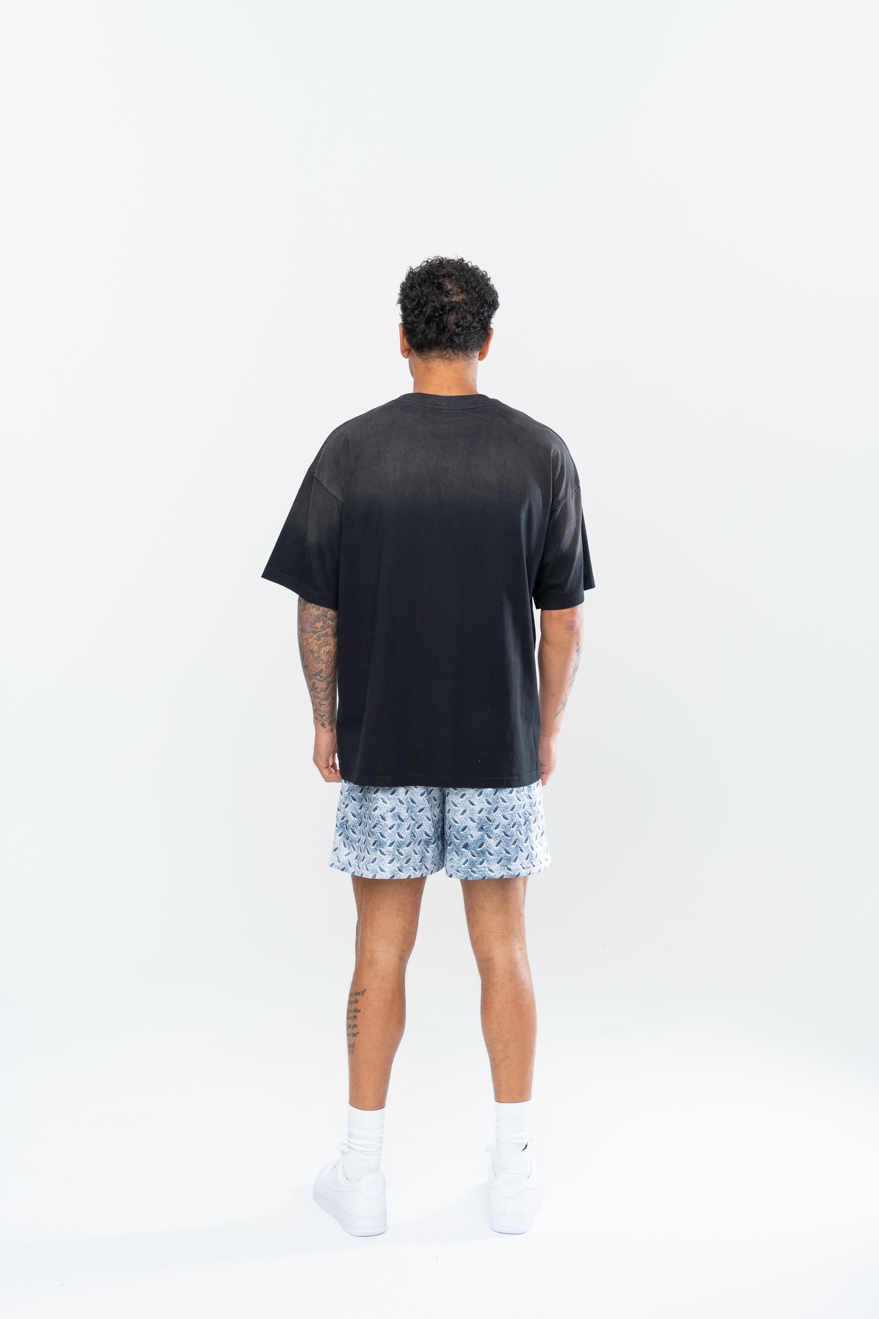 METAL MESH SHORTS - PLATINUM