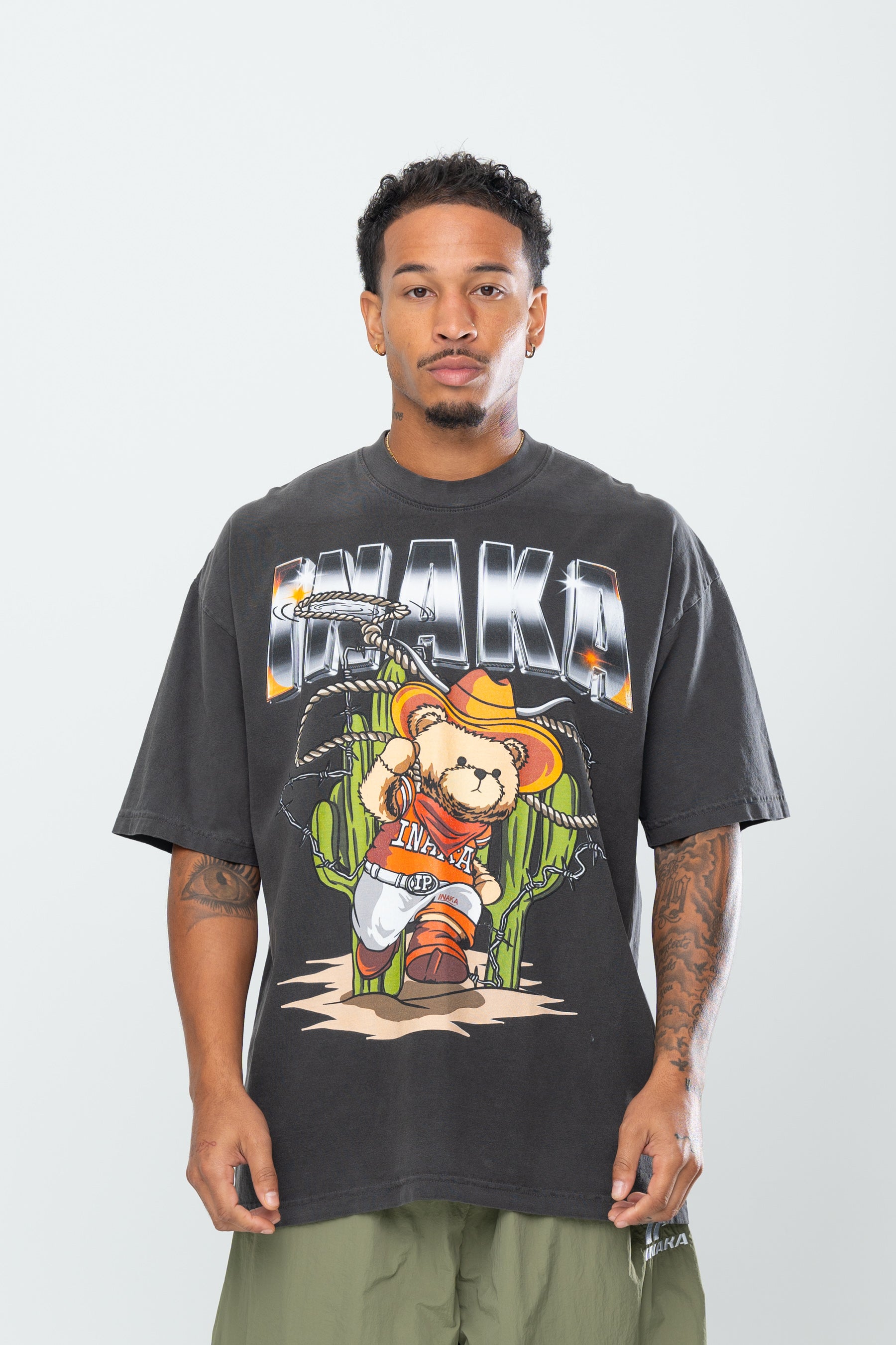 INAKA HOOK ‘EM TEDDY - VINTAGE BLACK