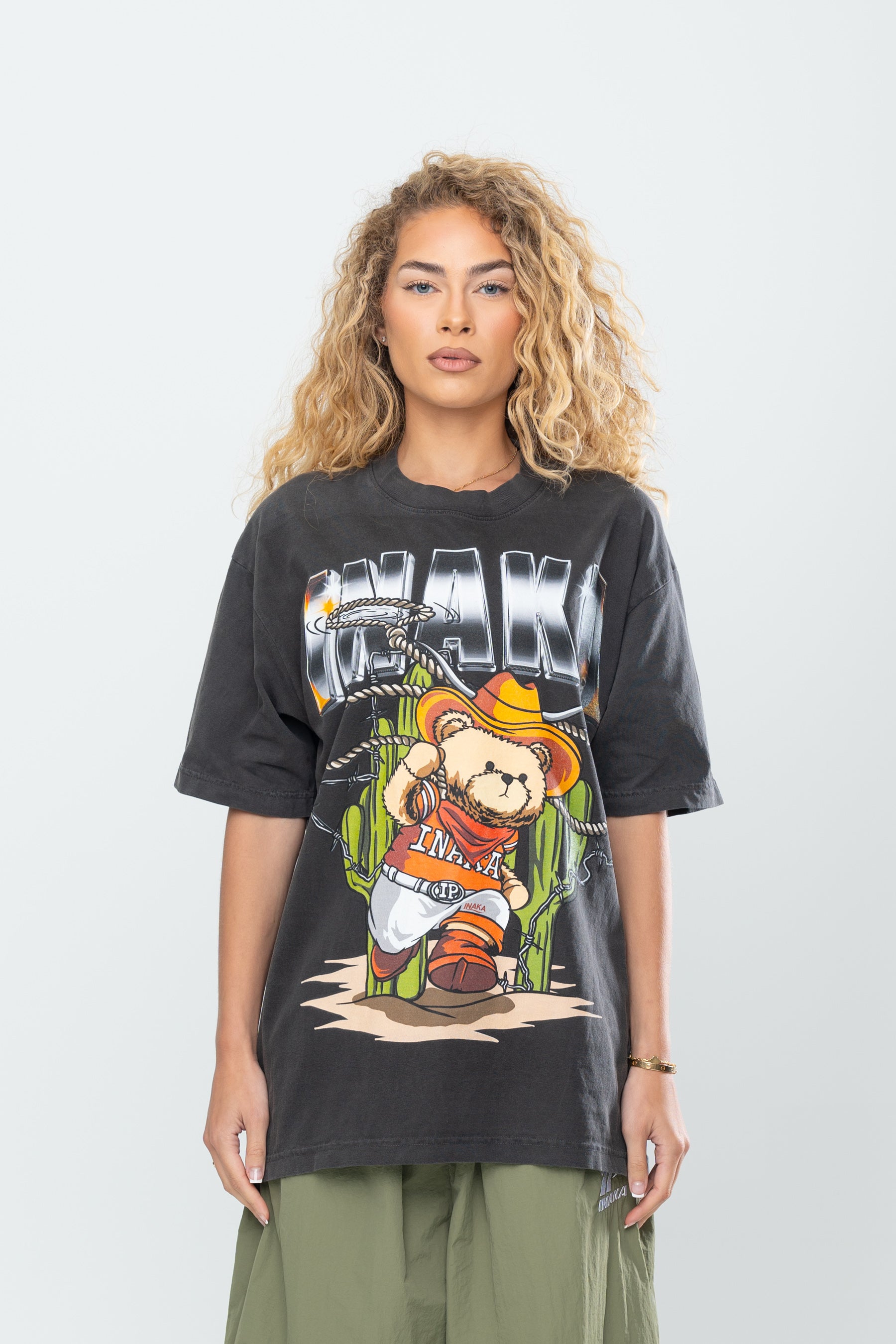 INAKA HOOK ‘EM TEDDY - VINTAGE BLACK