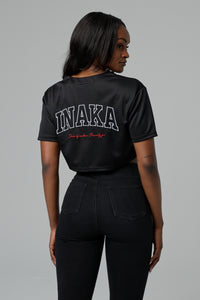 WOMEN'S IPRS CROPPED JERSEY - BLACK