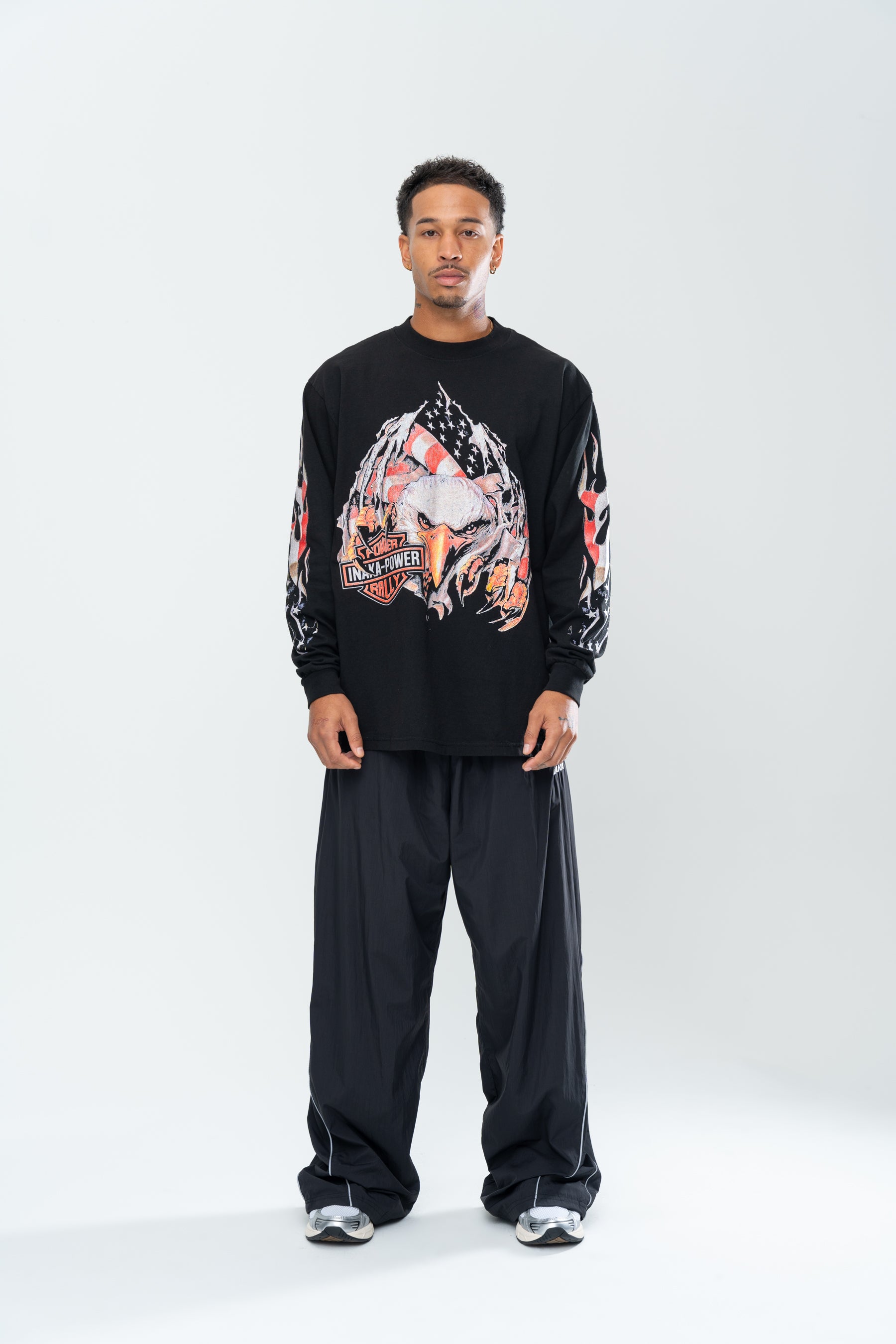 INAKA AMERICANA LONG SLEEVE - BLACK