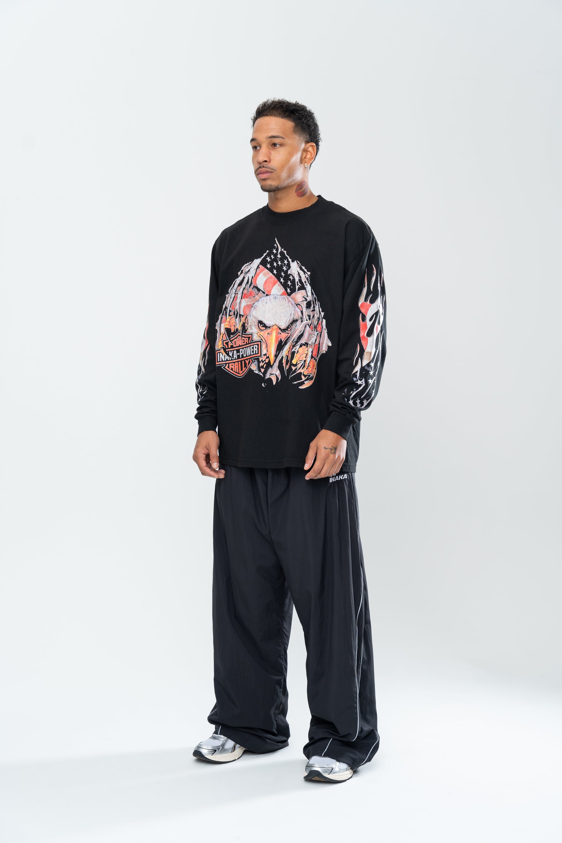 INAKA AMERICANA LONG SLEEVE - BLACK