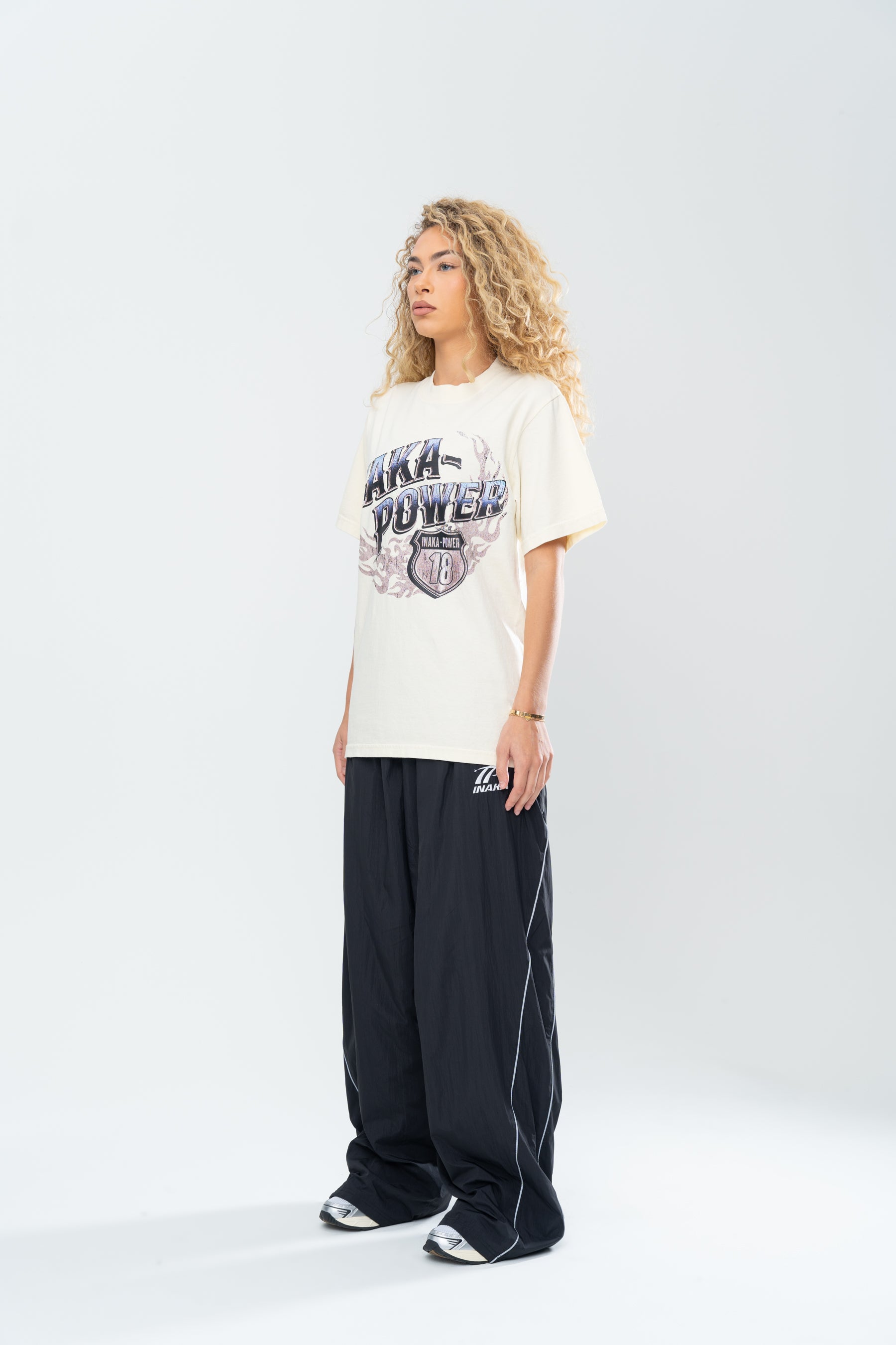 INAKA RADIANT FLAME TEE - CREAM