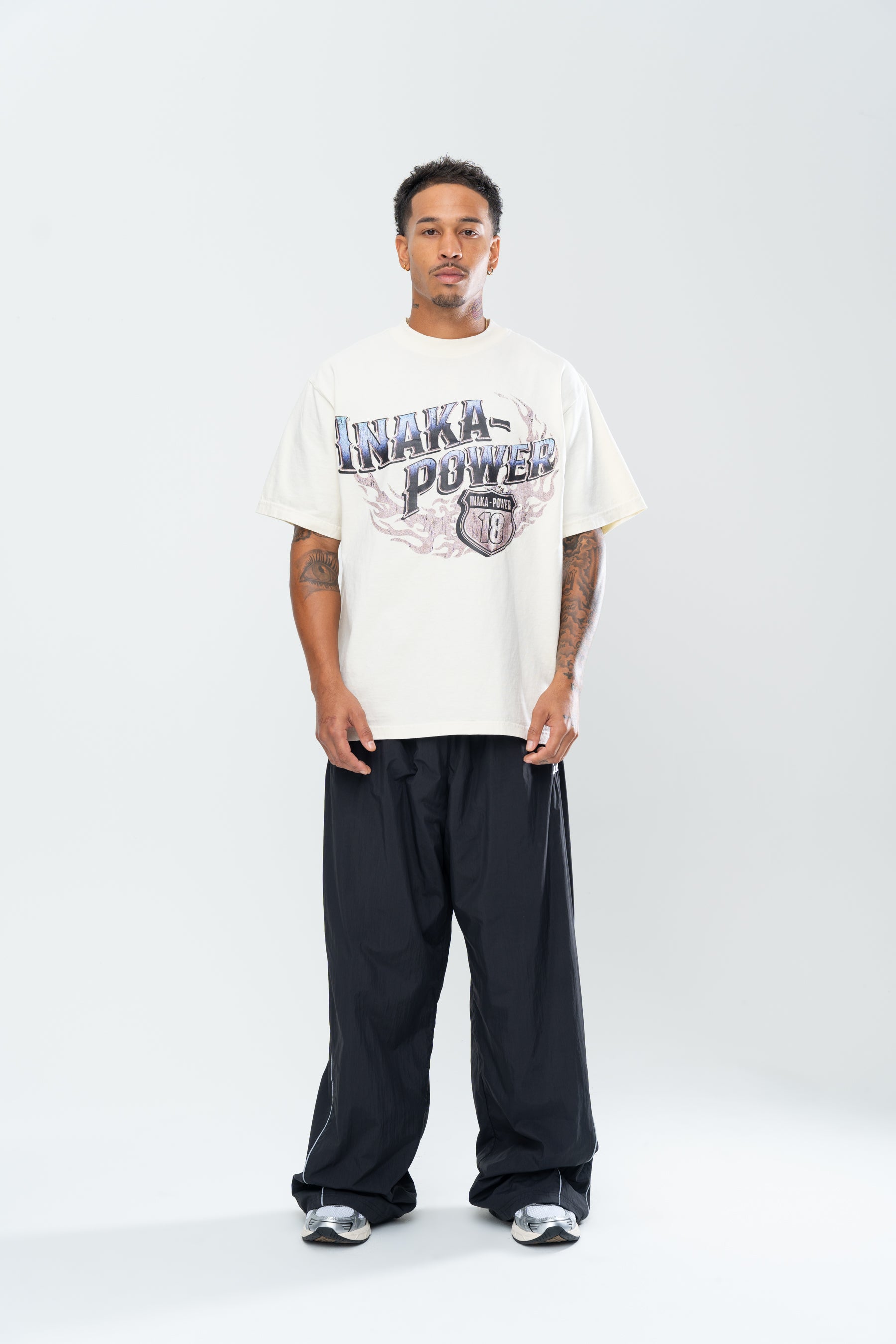 INAKA RADIANT FLAME TEE - CREAM