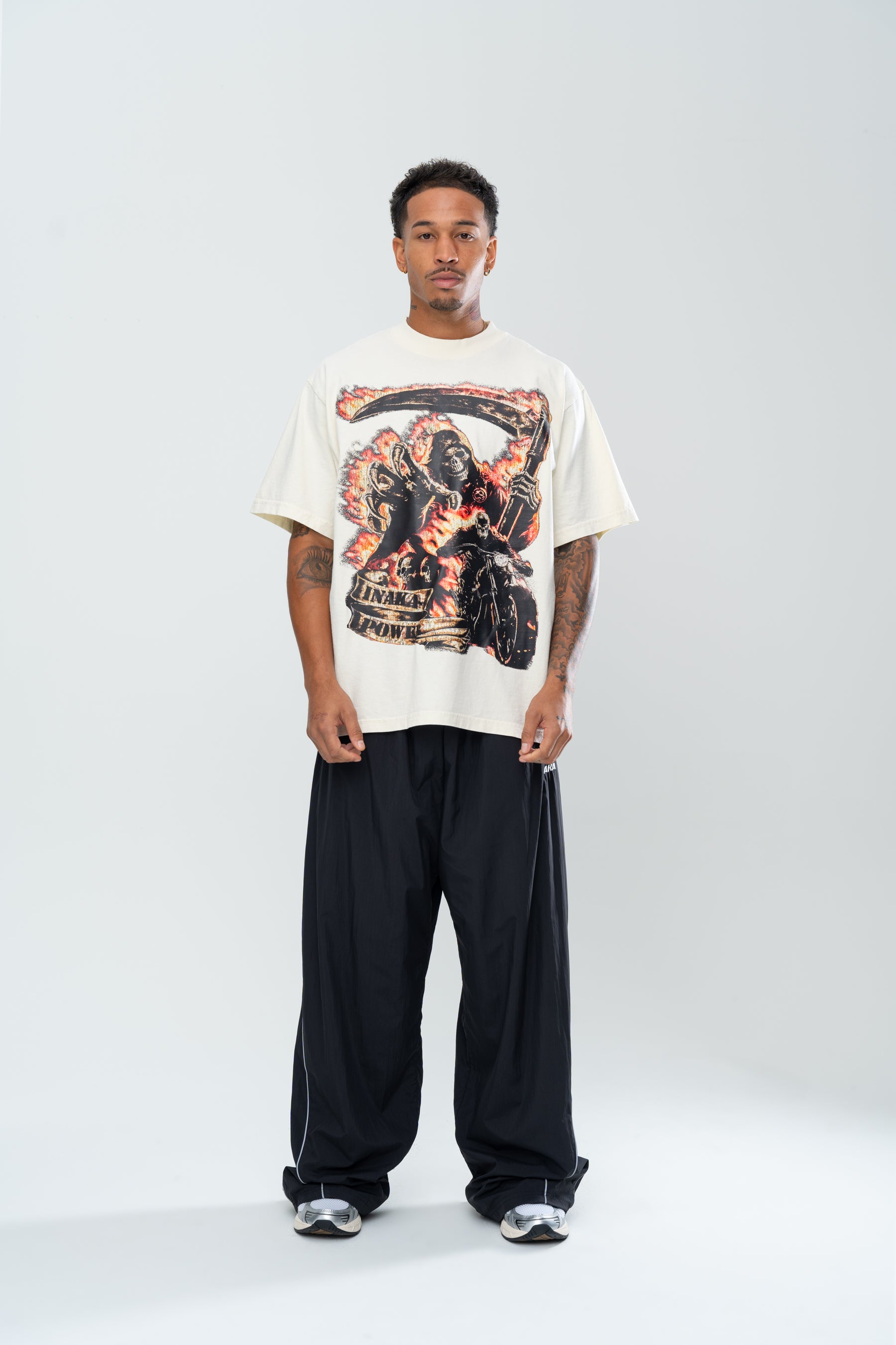 INAKA ROAD REAPER TEE - CREAM