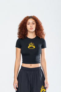 FURY BABY TEE - BLACK