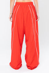 SPORTSWEAR BAGGY TRACK PANTS - RED